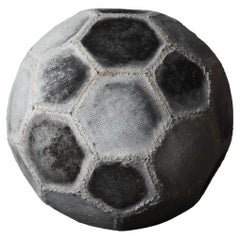 Retro Japanese Aging Toy Soccer Ball/ Object / 1970-1990s / Wabi-sabi Mingei