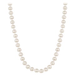 Japanese Akoya 5-5.5mm Cultured Pearl Necklace with 14k Gold Clasp