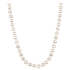 Japanese Akoya 5.5-6mm Cultured Pearl Necklace with 14K Gold Clasp