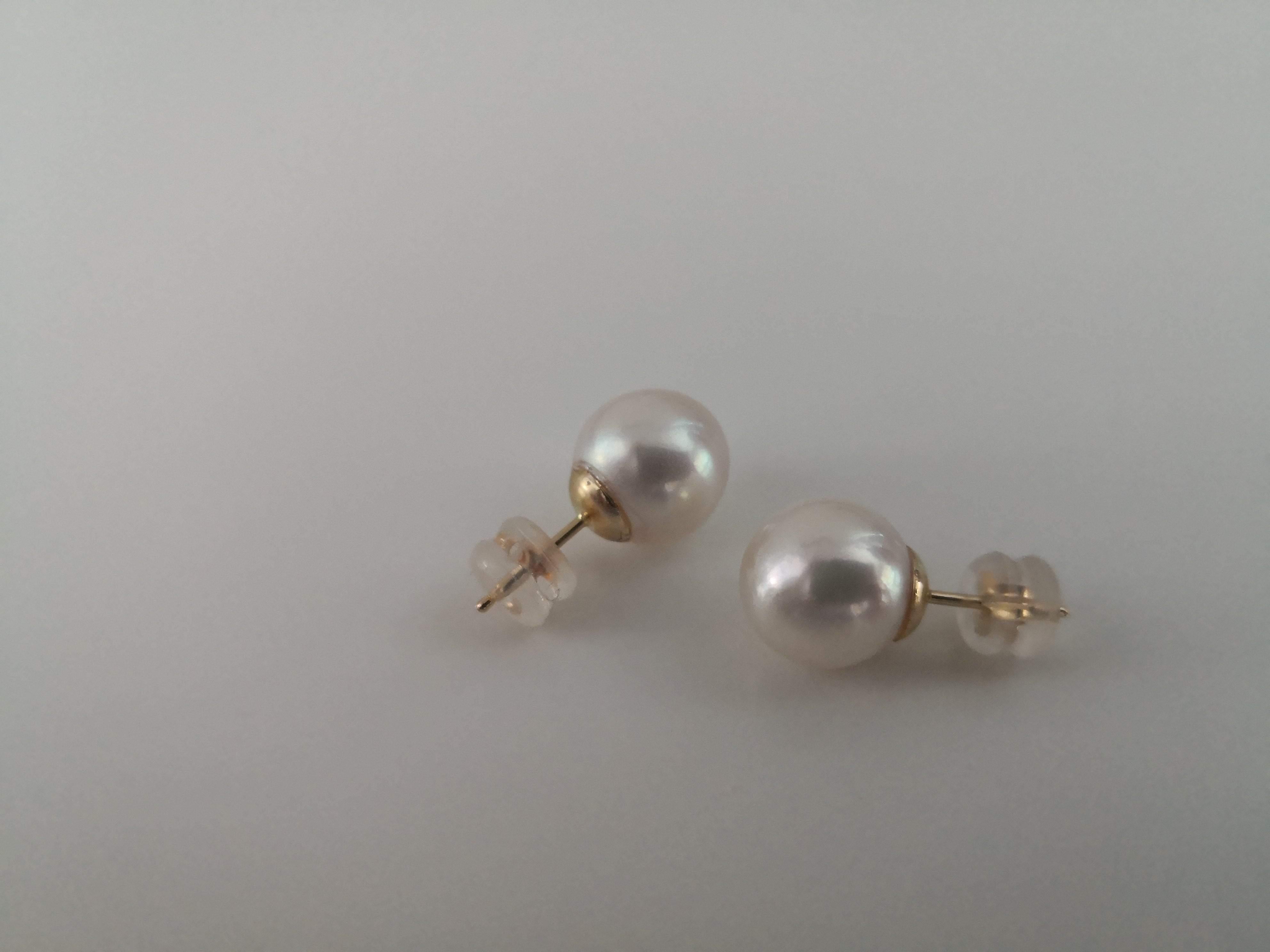Japanese Akoya Cultured Pearls 18 Karat Yellow Gold In New Condition For Sale In Cordoba, ES