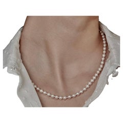 Japanese Akoya Fine Cultured Pearl Necklace