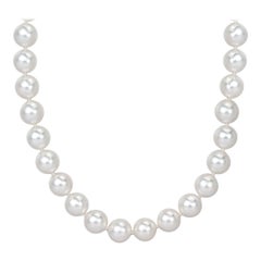 Japanese Akoya Pearl and Diamond Necklace