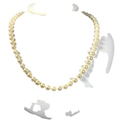 Used Japanese Akoya Pearl Necklace 14K Gold