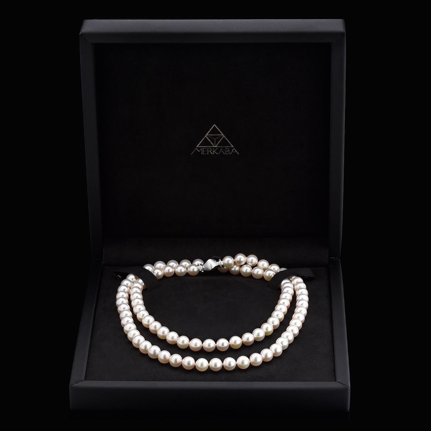 Contemporary Japanese Akoya Pearl Necklace