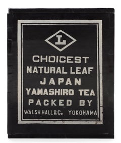 Japanese American Cypresswood or Hirohi ‘Walsh, Hall & Co, Yokohama’ Tea Chest