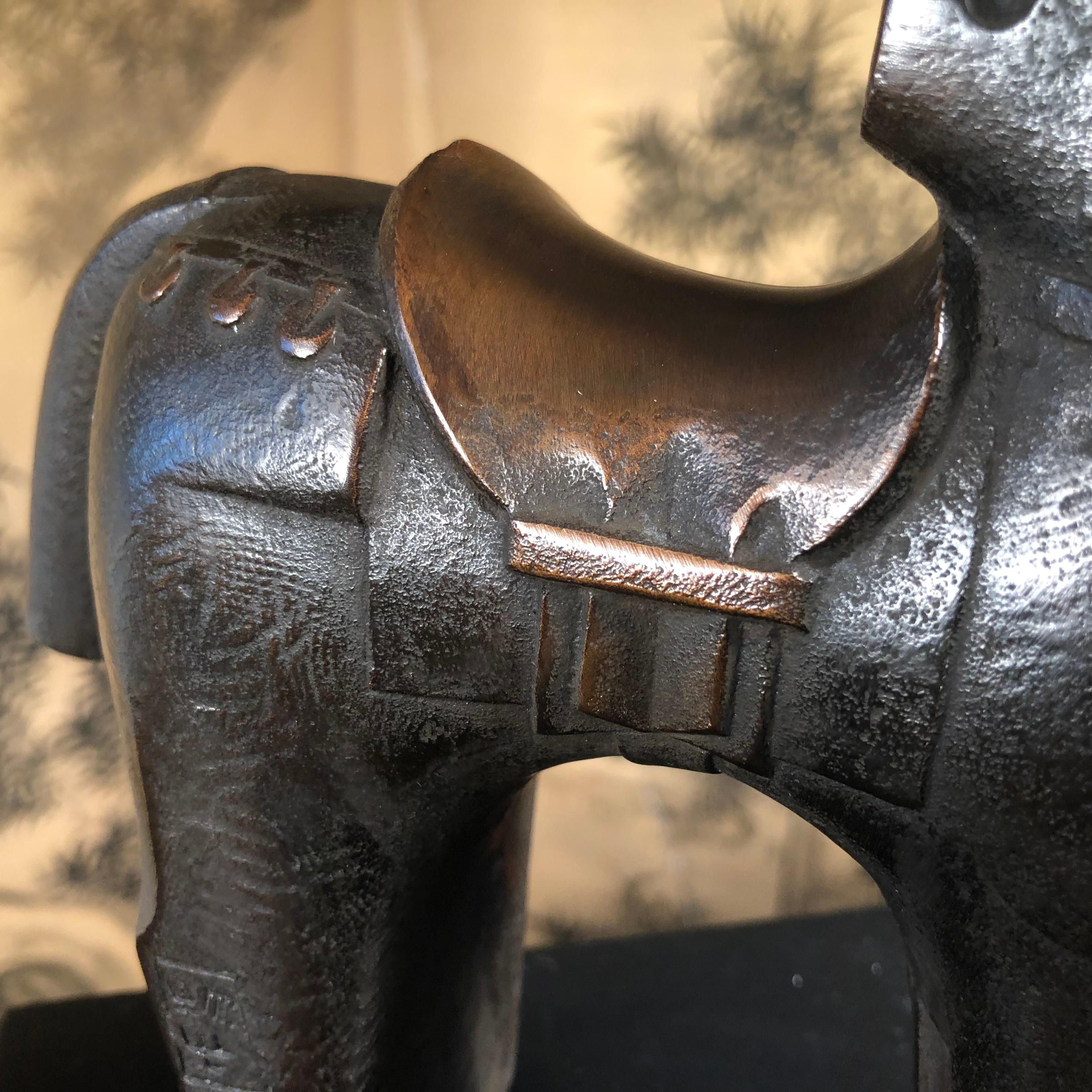 Japanese Ancient-Style Horse Bronze Master Work by Famous Artist Sotaro 2