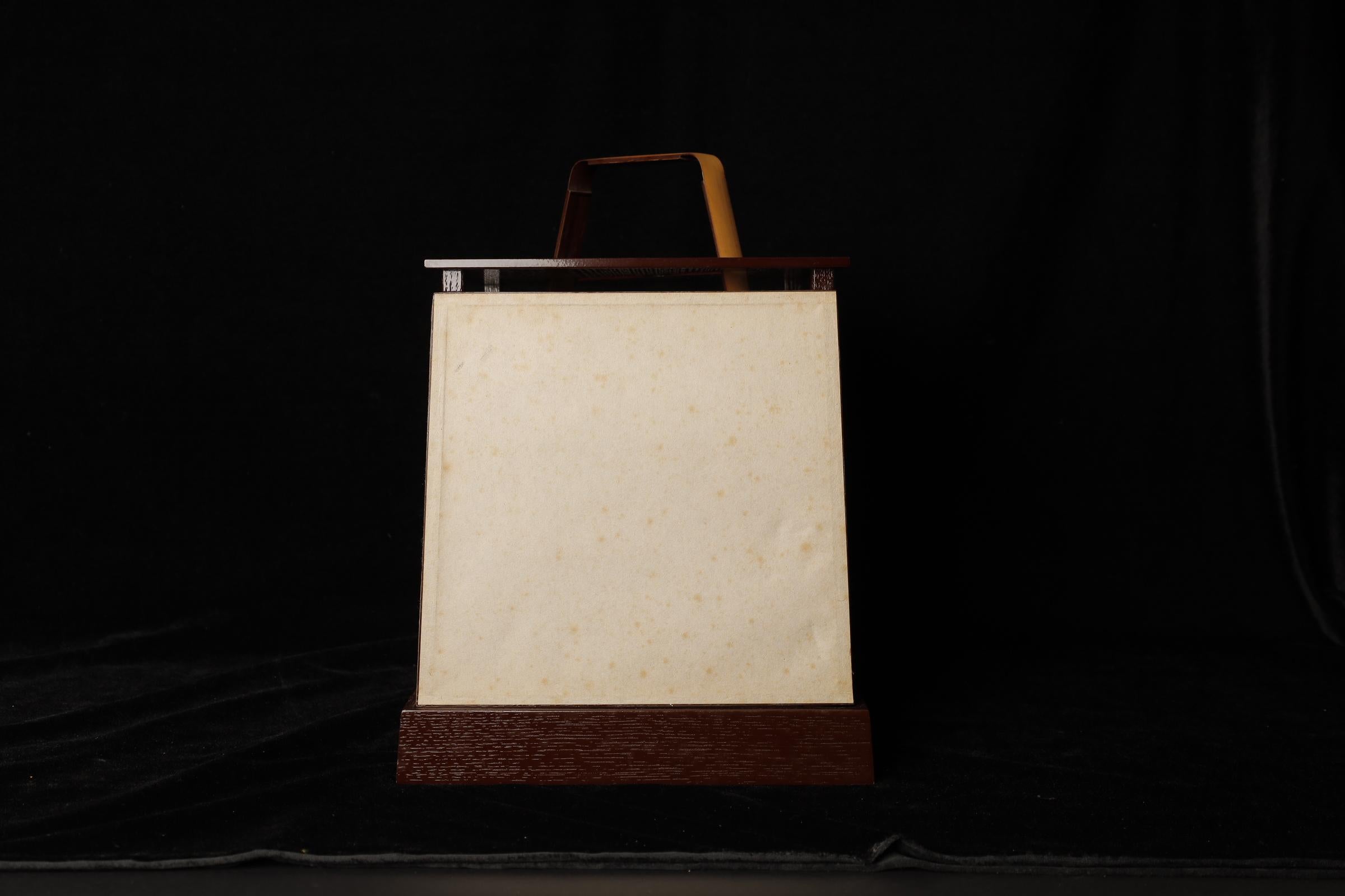 Showa Japanese Andon paper Lantern for tea ceremony For Sale