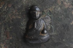 Japanese Antique 14th-15th Century Small Copper Buddha Statue /Wabisabi
