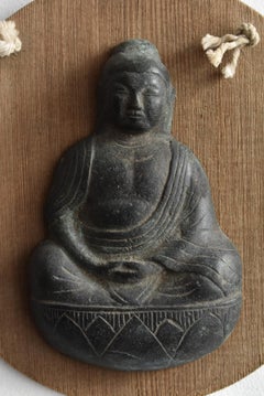 Japanese Antique 17th Century Small Copper Buddha Statue /Wabisabi/Tathagata