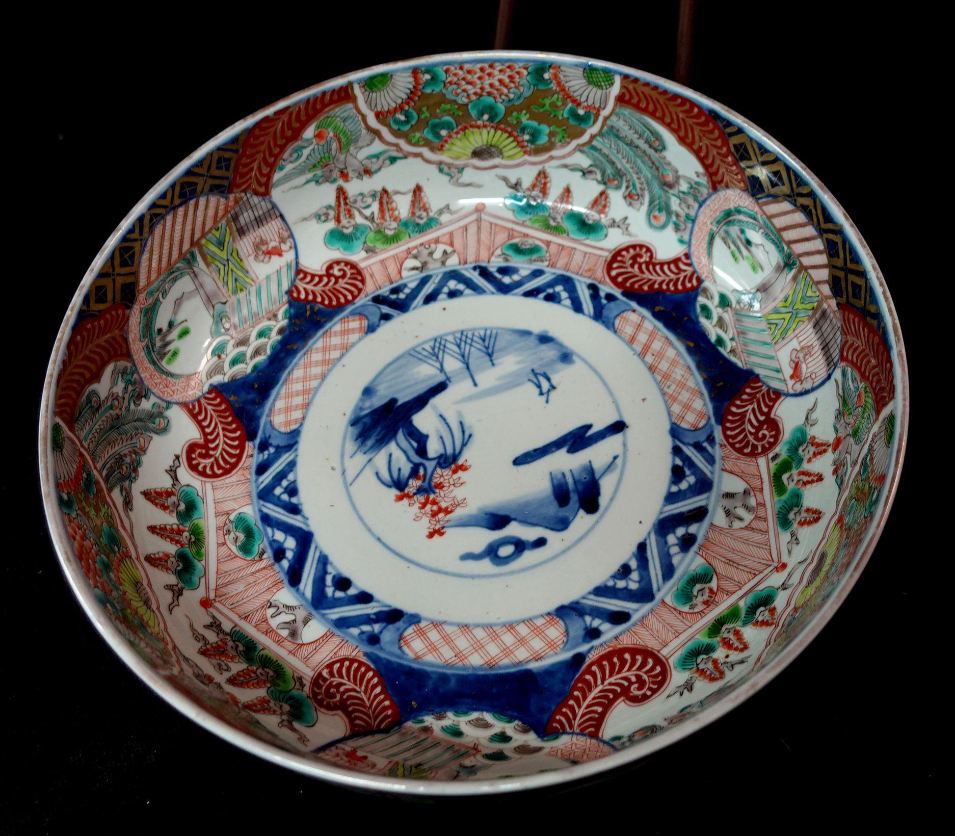 Japanese Antique a Large 19th Century Imari Bowl, Ric 054 For Sale 2