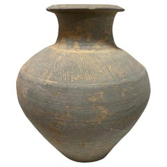 Poterie japonaise ancienne Sueki Sue Ware Wabi-Sabi Art Vase Storage Jar