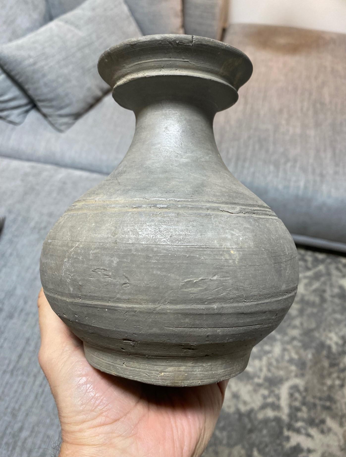 Japanese Antique Ancient Sueki Sue Ware Wabi-Sabi Pottery Vase Pot Vessel  For Sale 4