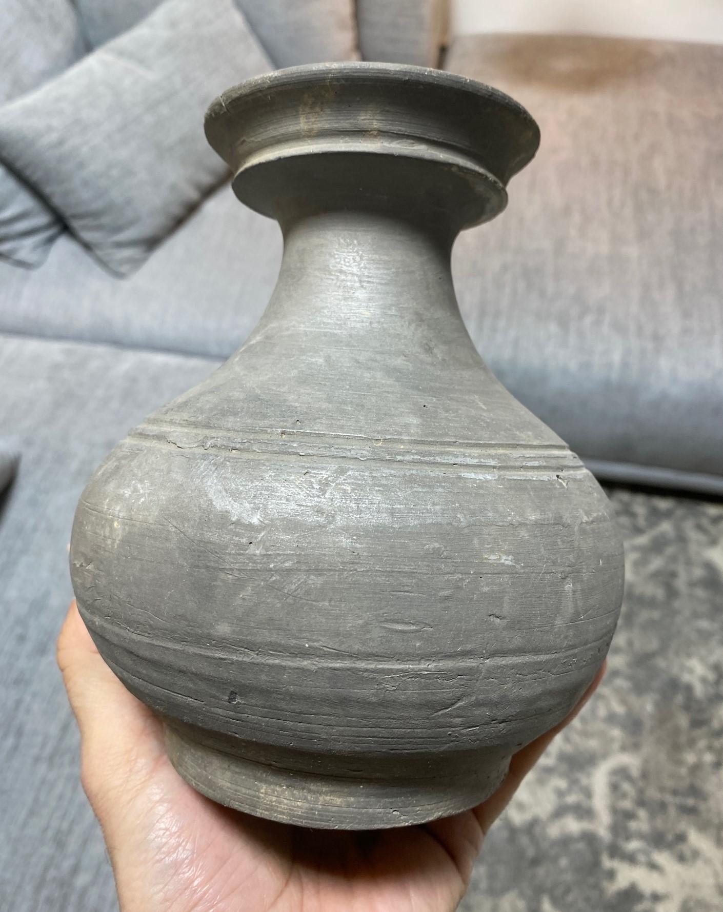 Japanese Antique Ancient Sueki Sue Ware Wabi-Sabi Pottery Vase Pot Vessel  For Sale 5