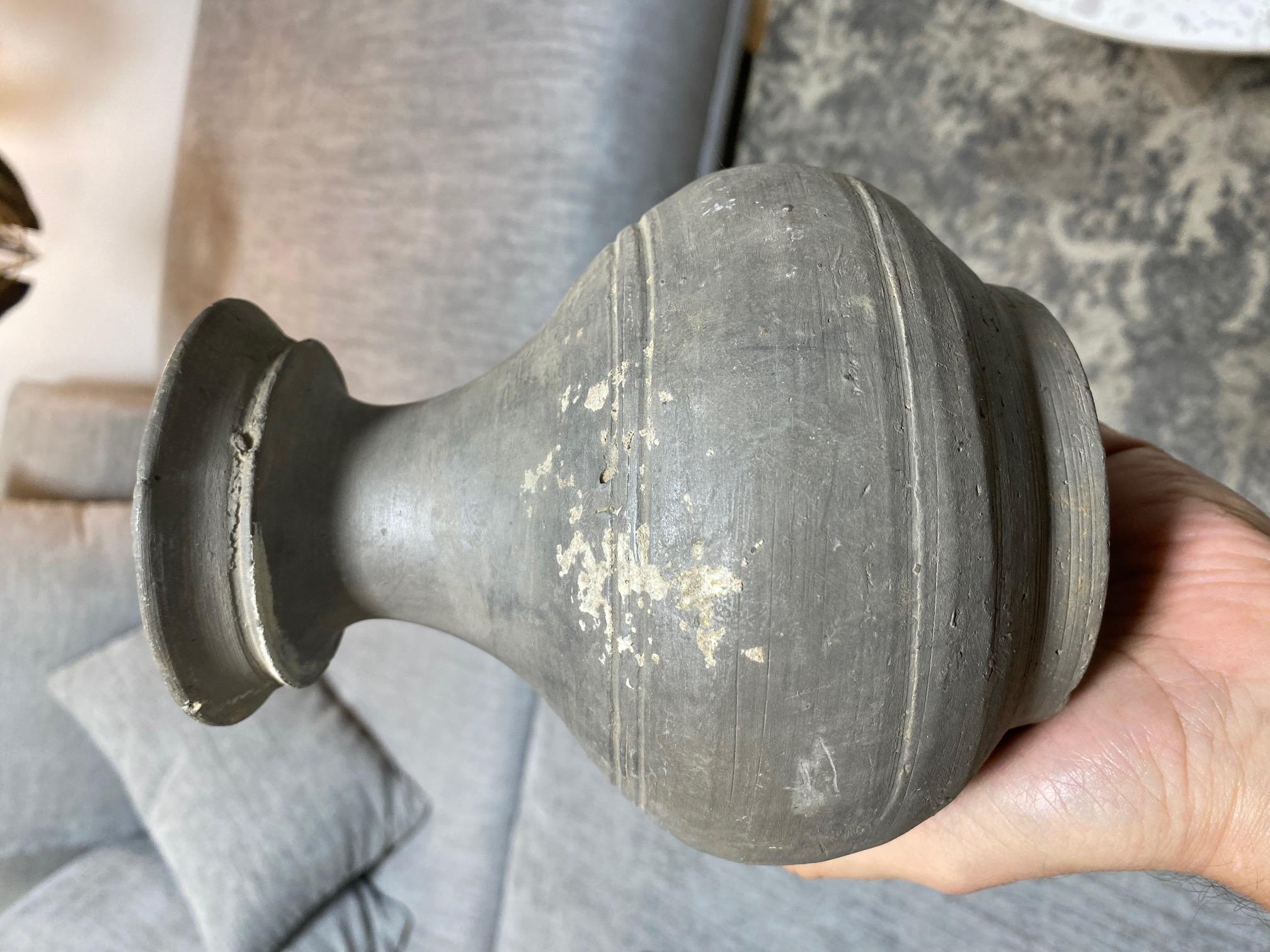 Japanese Antique Ancient Sueki Sue Ware Wabi-Sabi Pottery Vase Pot Vessel  For Sale 7