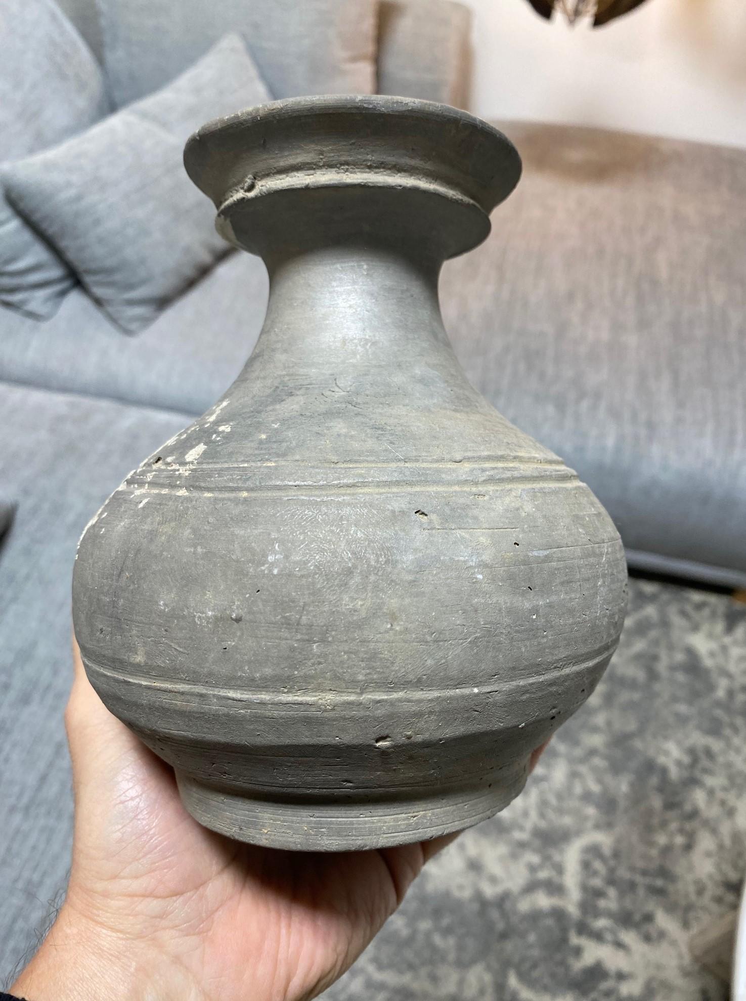 Japanese Antique Ancient Sueki Sue Ware Wabi-Sabi Pottery Vase Pot Vessel  For Sale 8