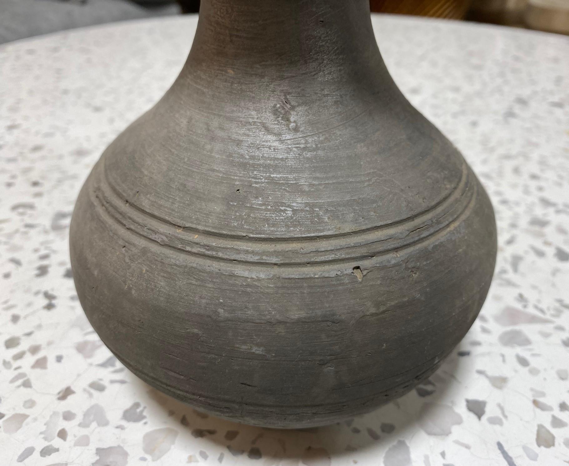 Japanese Antique Ancient Sueki Sue Ware Wabi-Sabi Pottery Vase Pot Vessel  For Sale 1