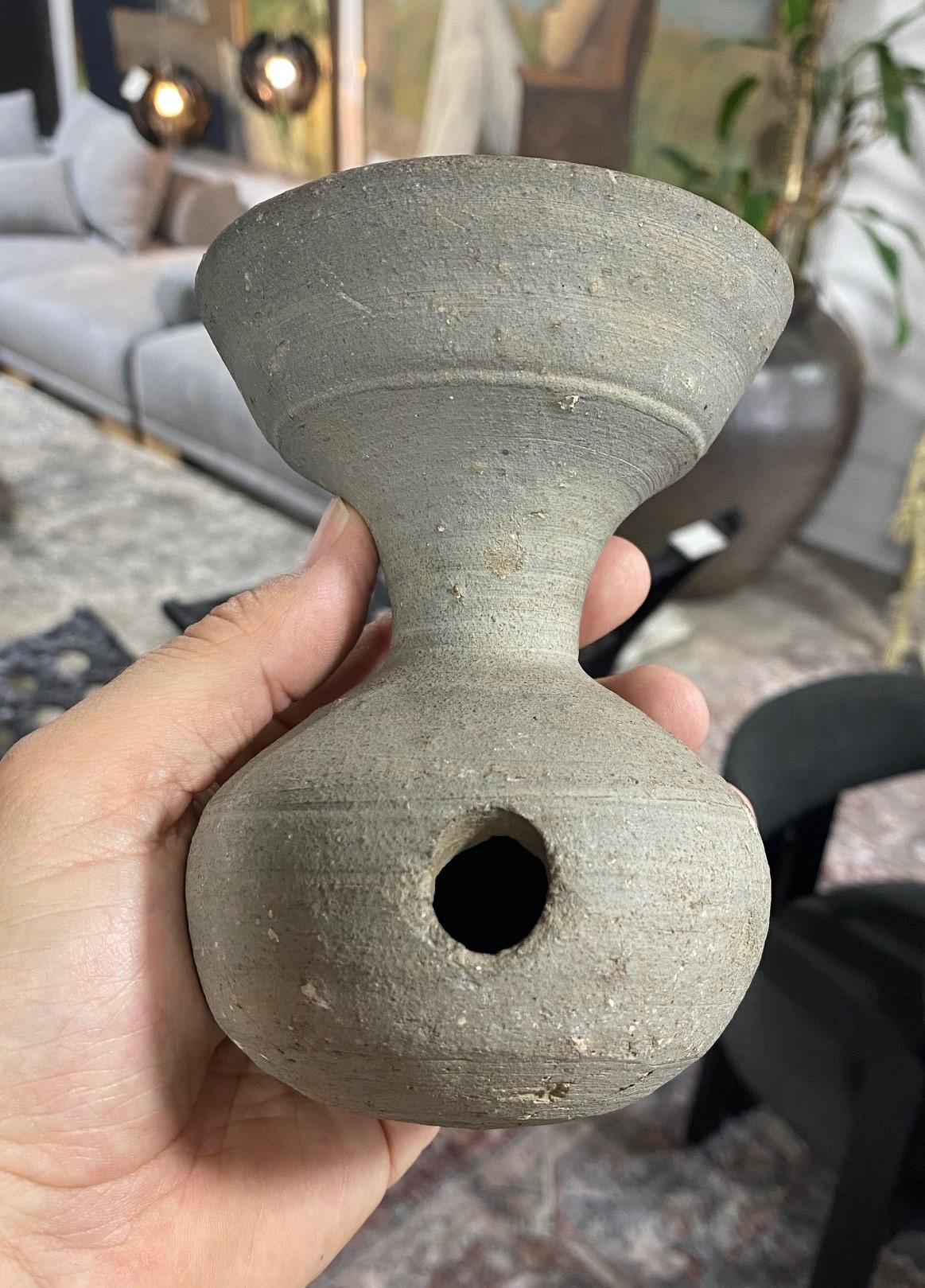 Japanese Antique Ancient Sueki Sue Ware Wabi-Sabi Pottery Vase Vessel Urn For Sale 3