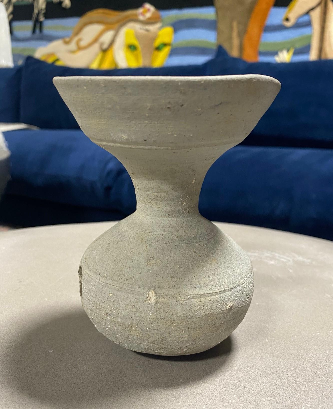 Japanische Antiquities Antike Sueki Sue Ware Wabi-Sabi Keramik Vase Gefäß Urne (Volkskunst) im Angebot