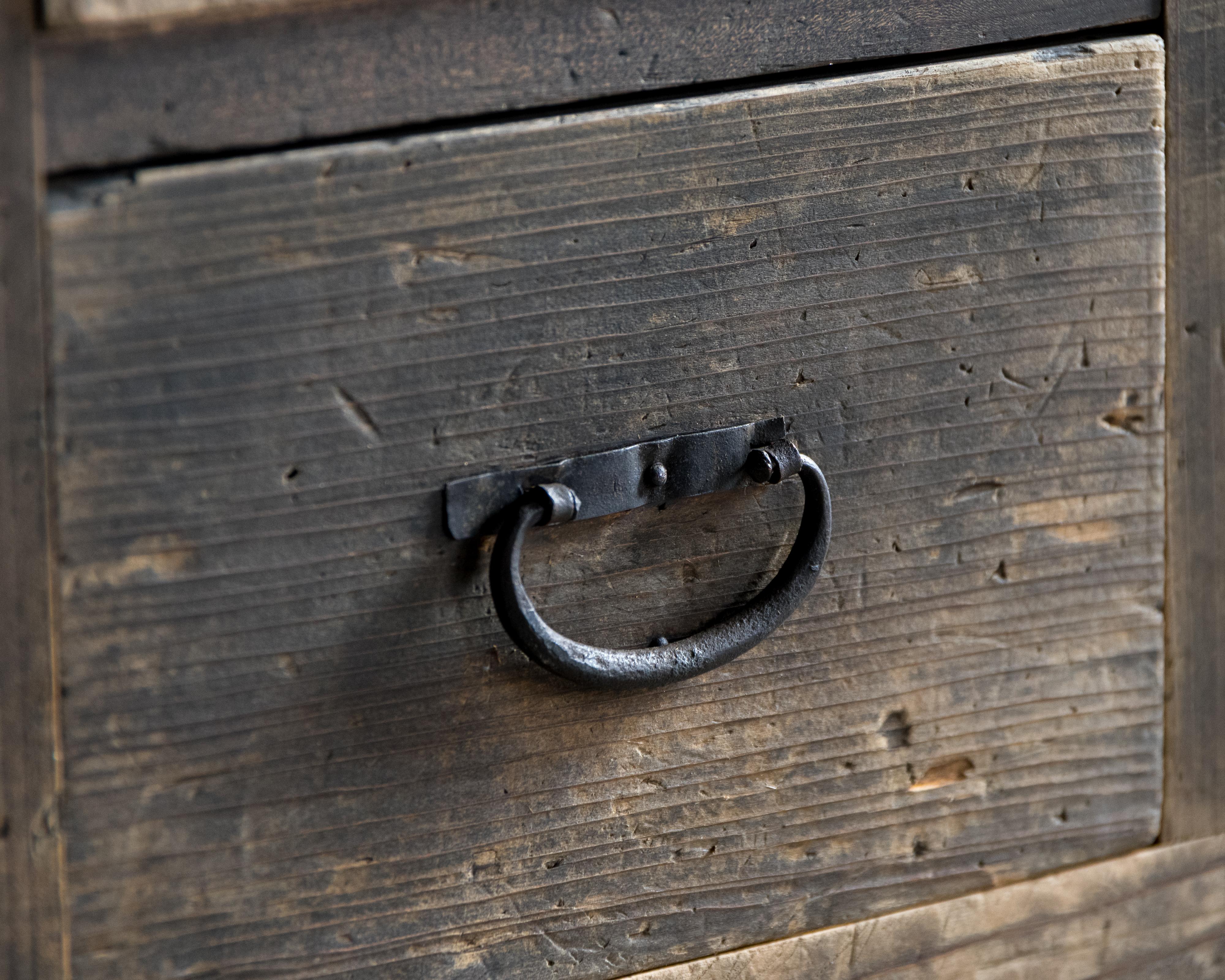 Japanese Antique Apothecary Chest, Taisho Era (1912–1926), Wabi Sabi For Sale 1