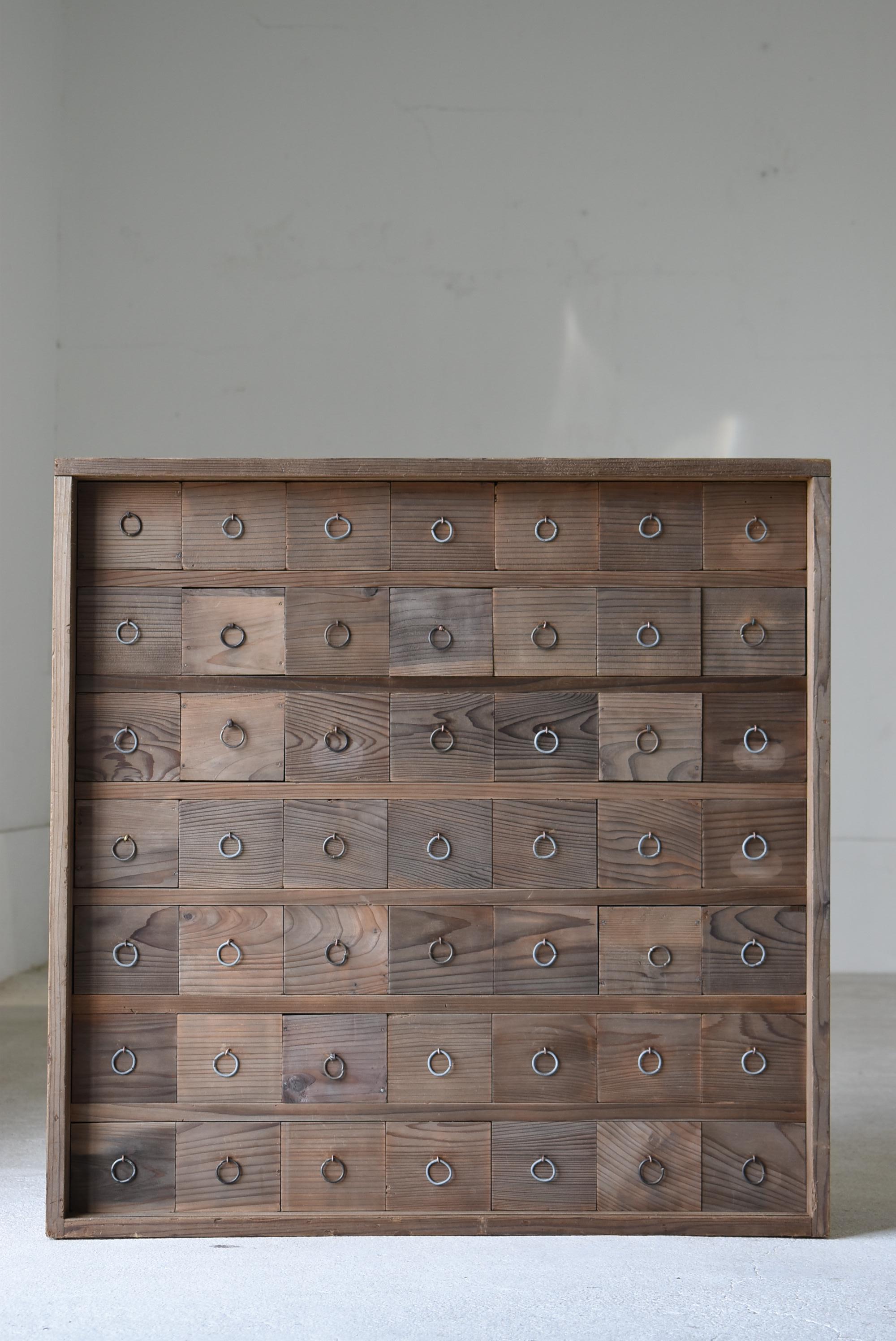 Meiji Japanese Antique Apothecary Drawers 1860s-1900s/Tansu Storage Mingei Cabinets