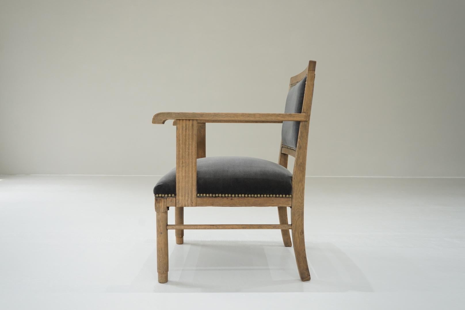 Japanese Antique Armchair Sofa 1920s-1930s Primitive Japandi For Sale 5