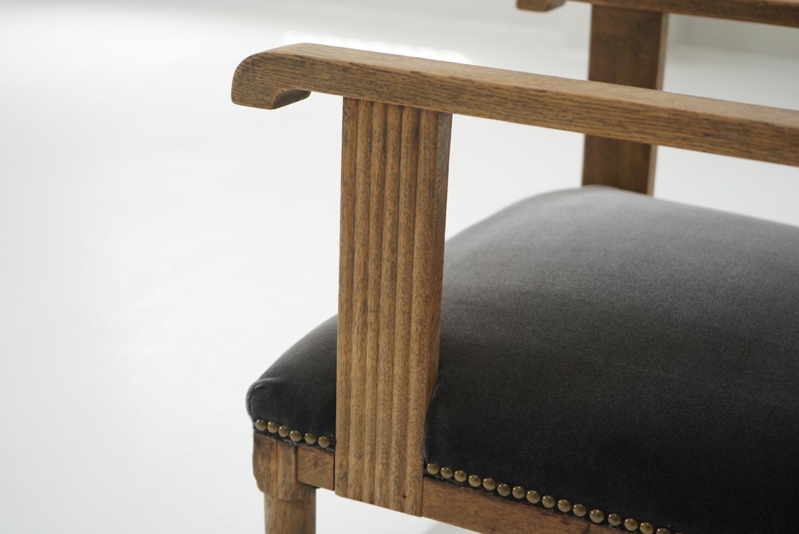 Wood Japanese Antique Armchair Sofa 1920s-1930s Primitive Japandi For Sale