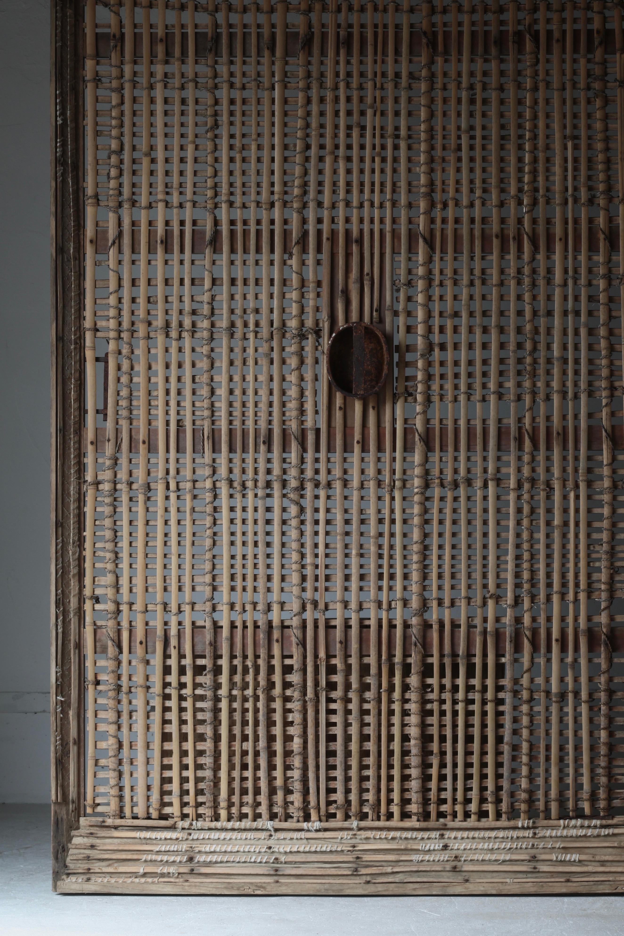 Puerta de Bambú Japonesa Antigua / Decoración de Pared / 1868-1912s / Wabi-Sabi en venta 2