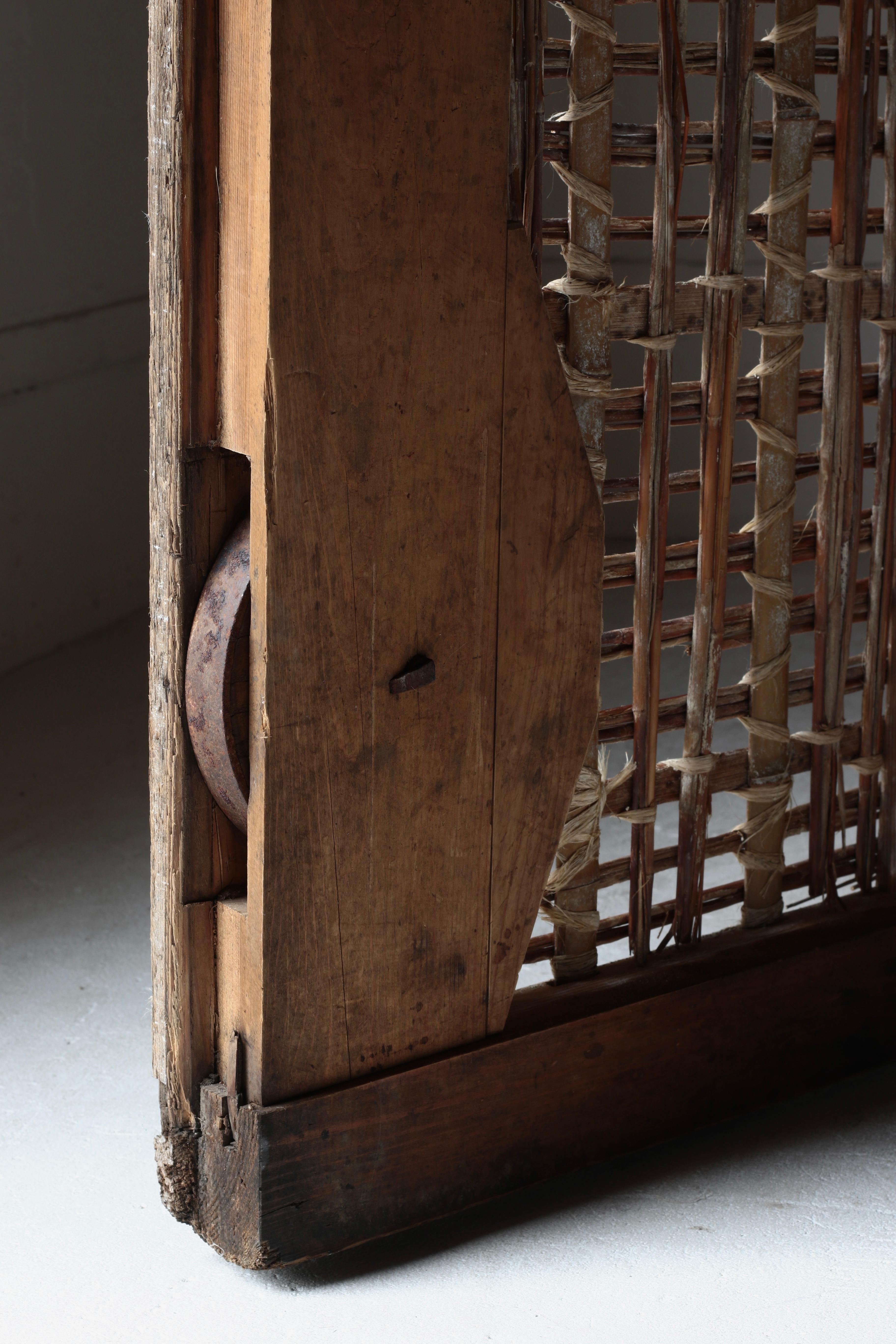 Porte en bambou japonais ancien / Décoration murale / 1868-1912 / Wabi-Sabi en vente 7