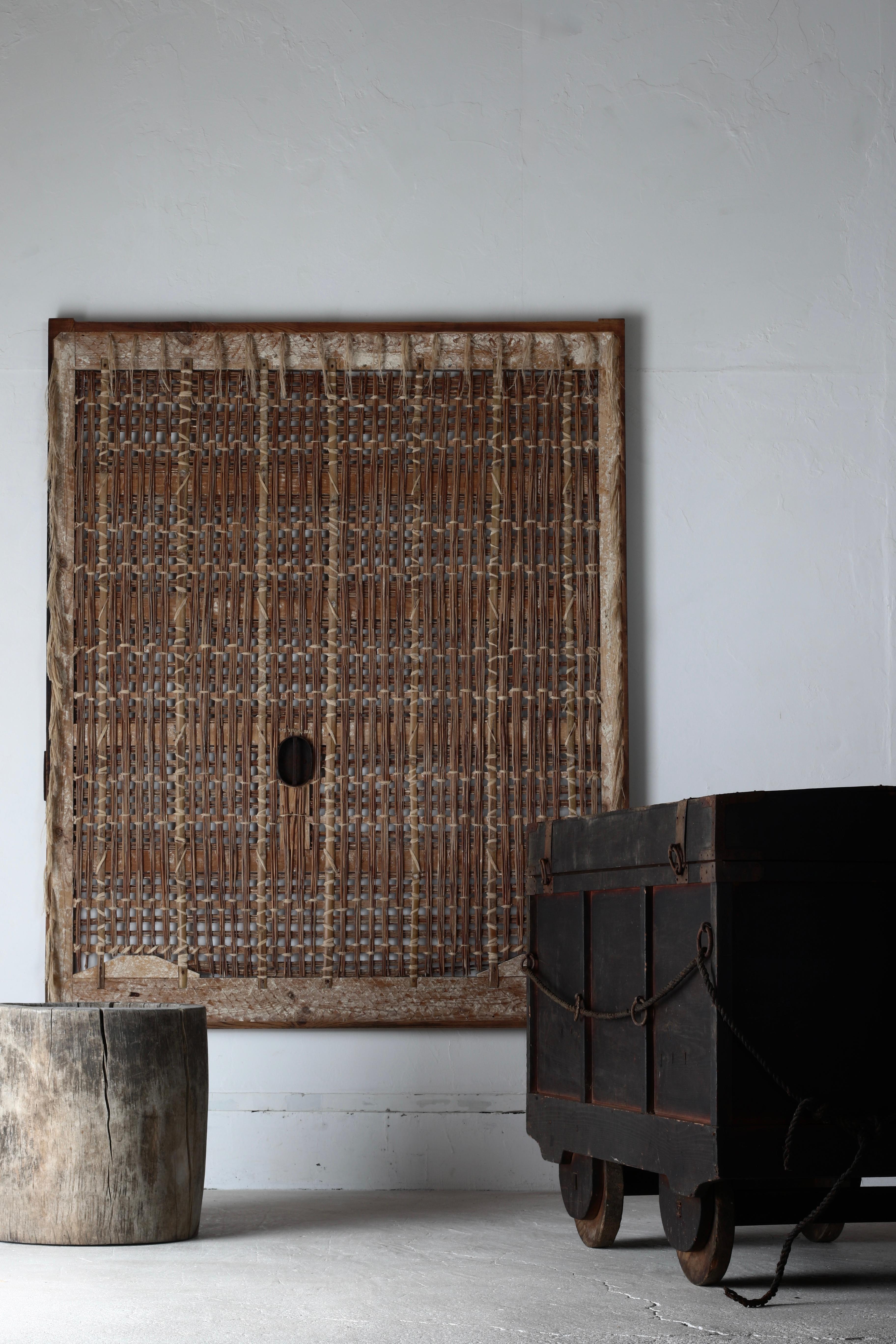 Porte en bambou japonais ancien / Décoration murale / 1868-1912 / Wabi-Sabi en vente 8