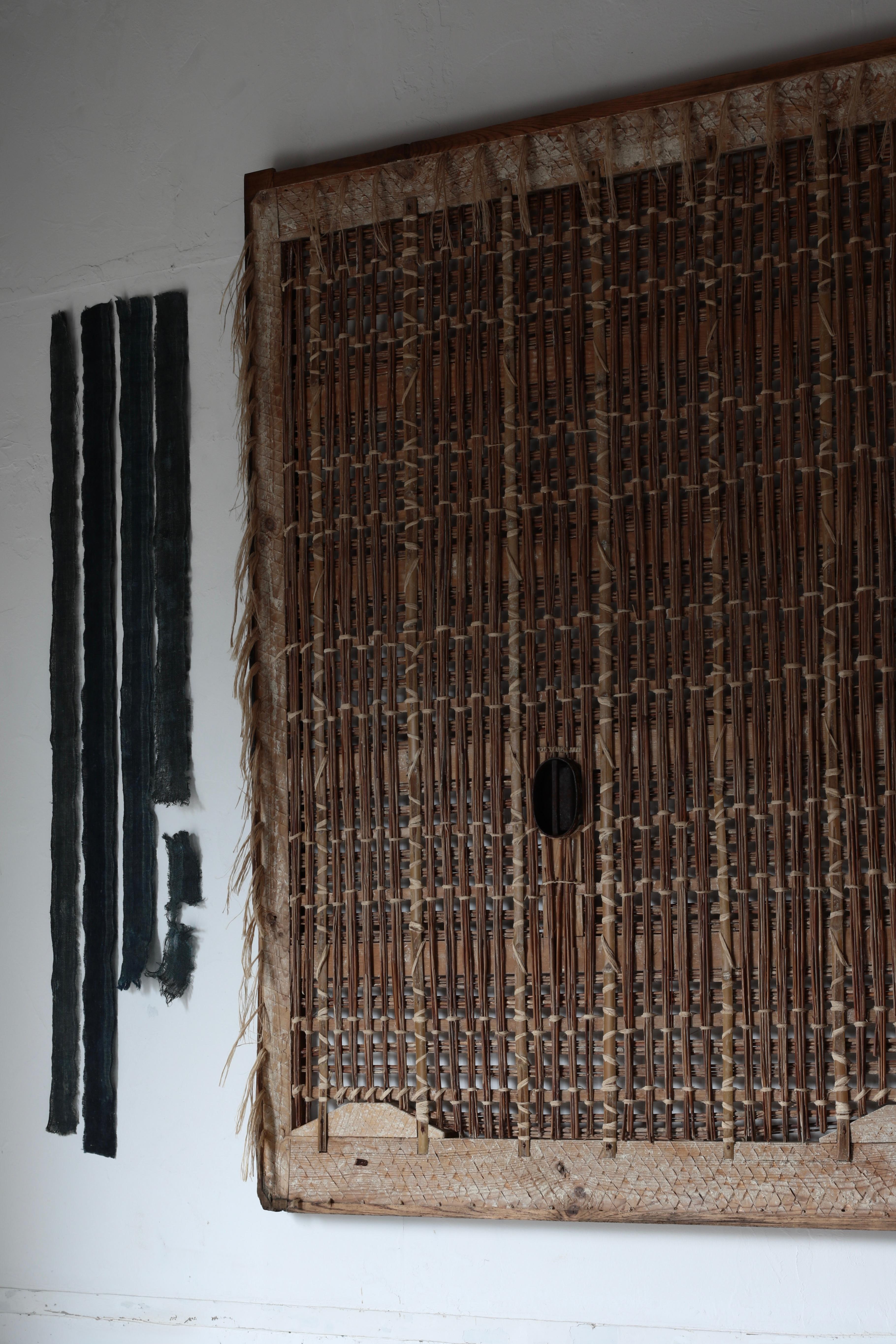 Porte en bambou japonais ancien / Décoration murale / 1868-1912 / Wabi-Sabi en vente 9