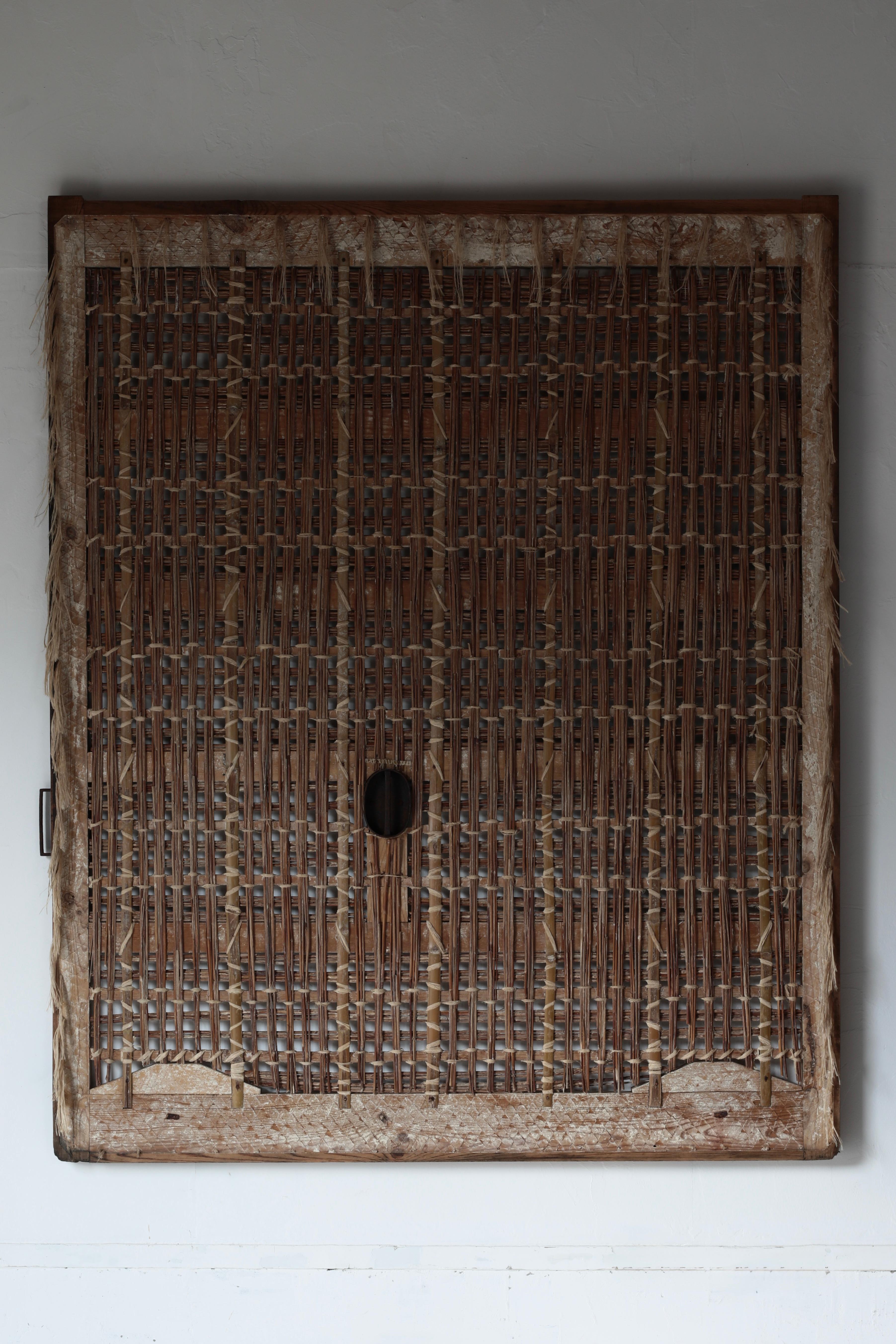 Porte en bambou japonais ancien / Décoration murale / 1868-1912 / Wabi-Sabi en vente 10