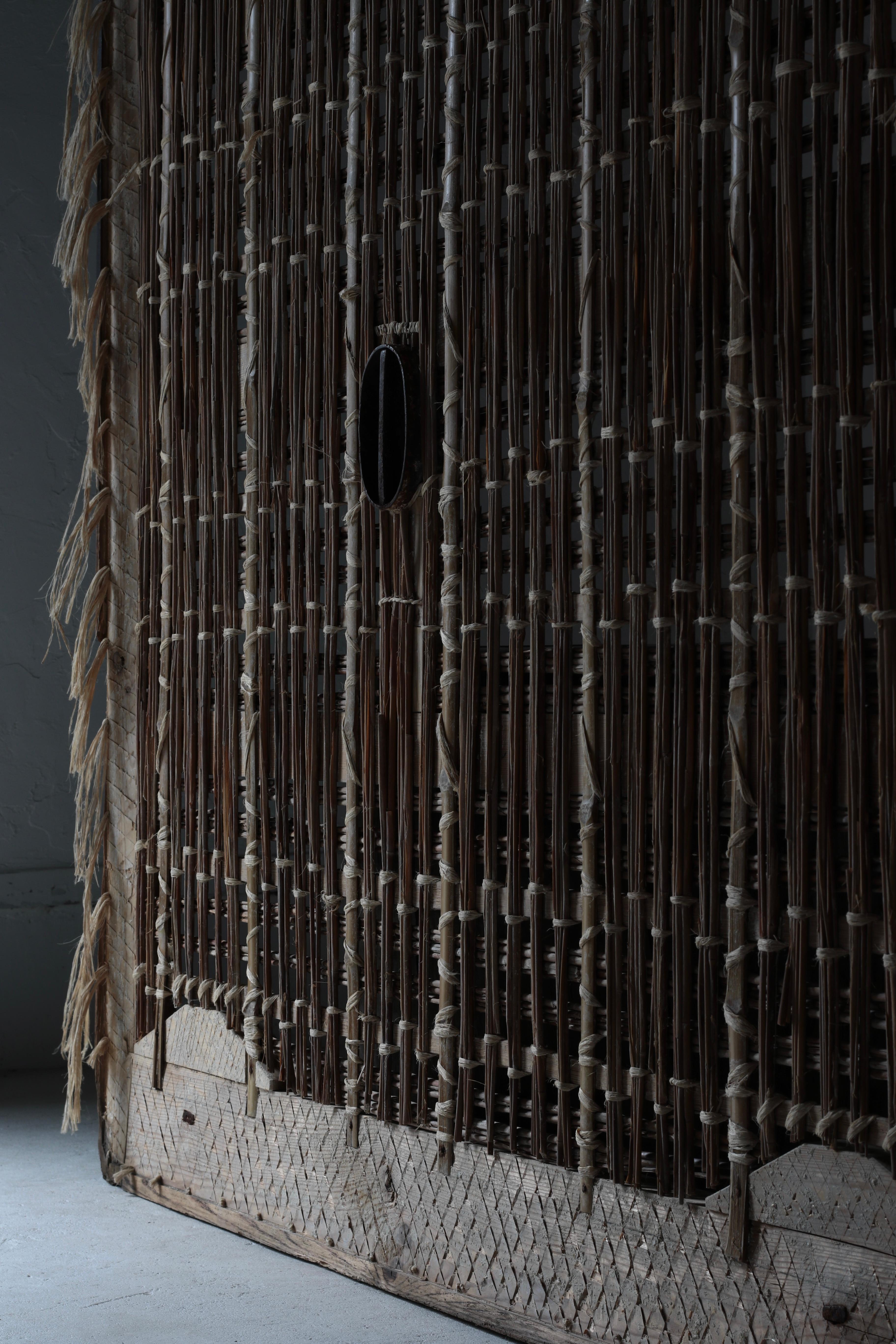 Porte en bambou japonais ancien / Décoration murale / 1868-1912 / Wabi-Sabi en vente 1