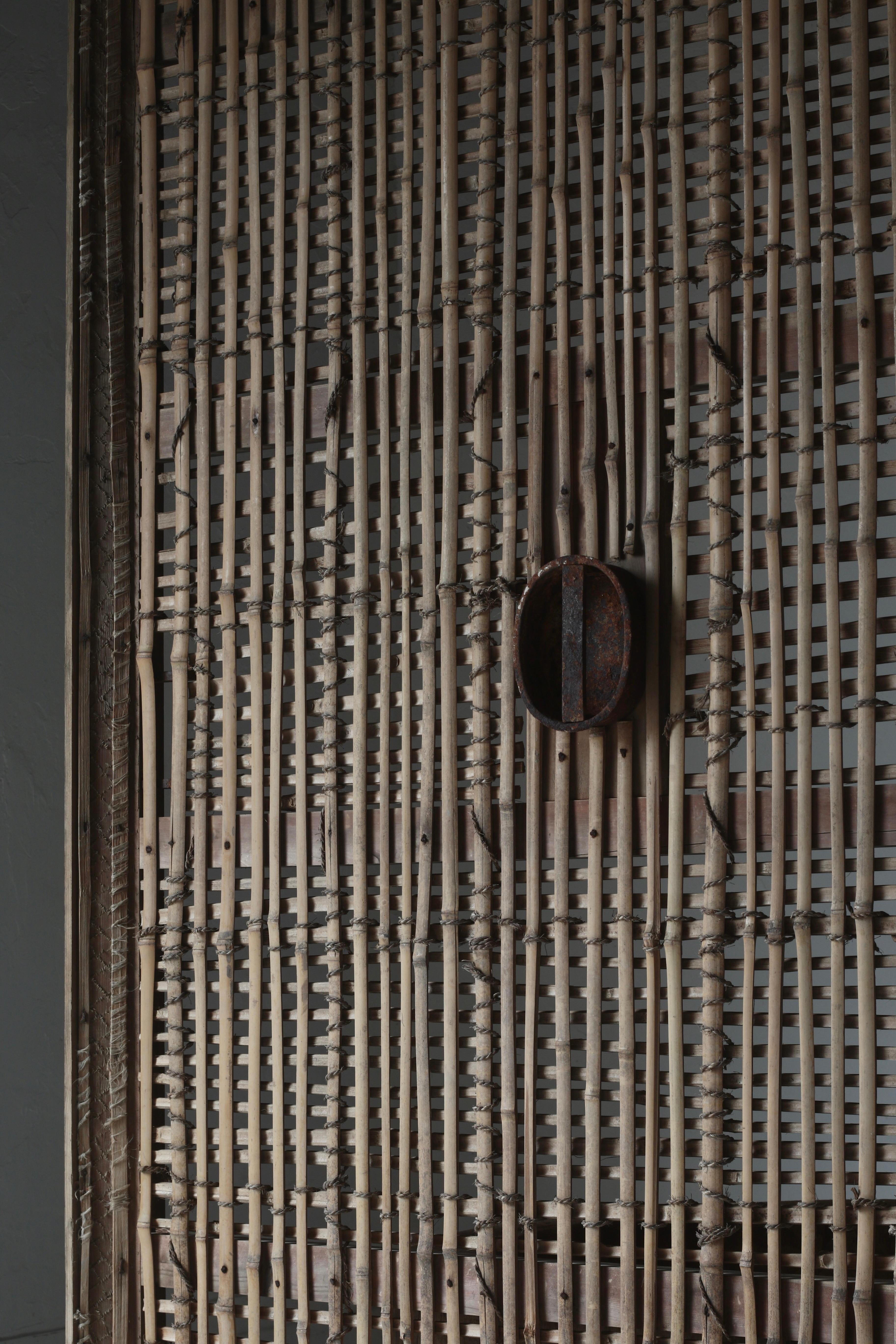 Puerta de Bambú Japonesa Antigua / Decoración de Pared / 1868-1912s / Wabi-Sabi en venta 1