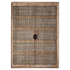 Japanese Antique Bamboo Door / Wall Decoration / 1868-1912s / Wabi-Sabi
