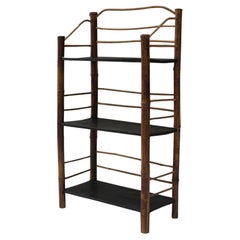 Japanese Antique Bamboo shelf Folk art Wabi-Sabi