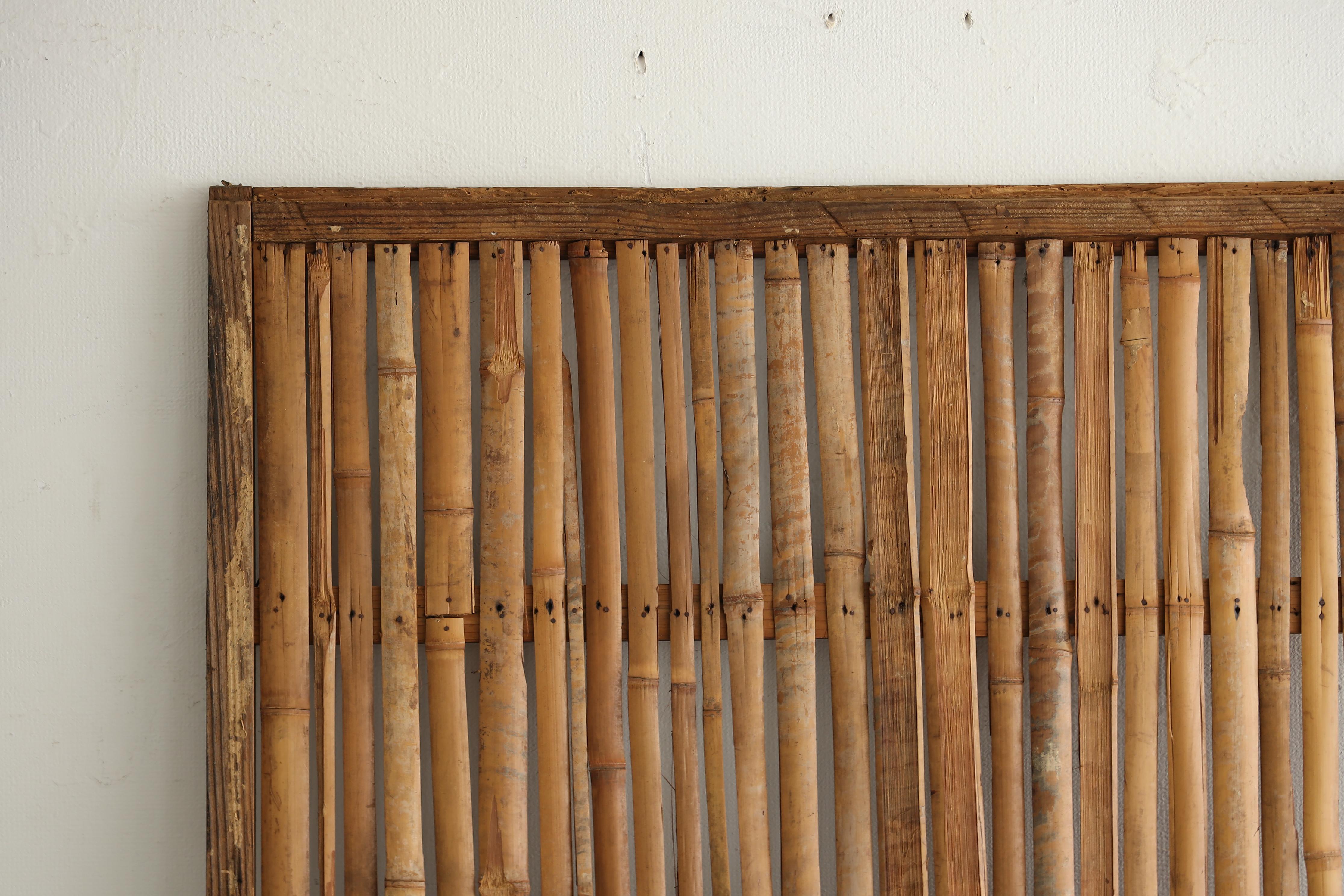 Porte coulissante japonaise ancienne en bambou, Objects for Objects, Wabisabi Door（1） en vente 3
