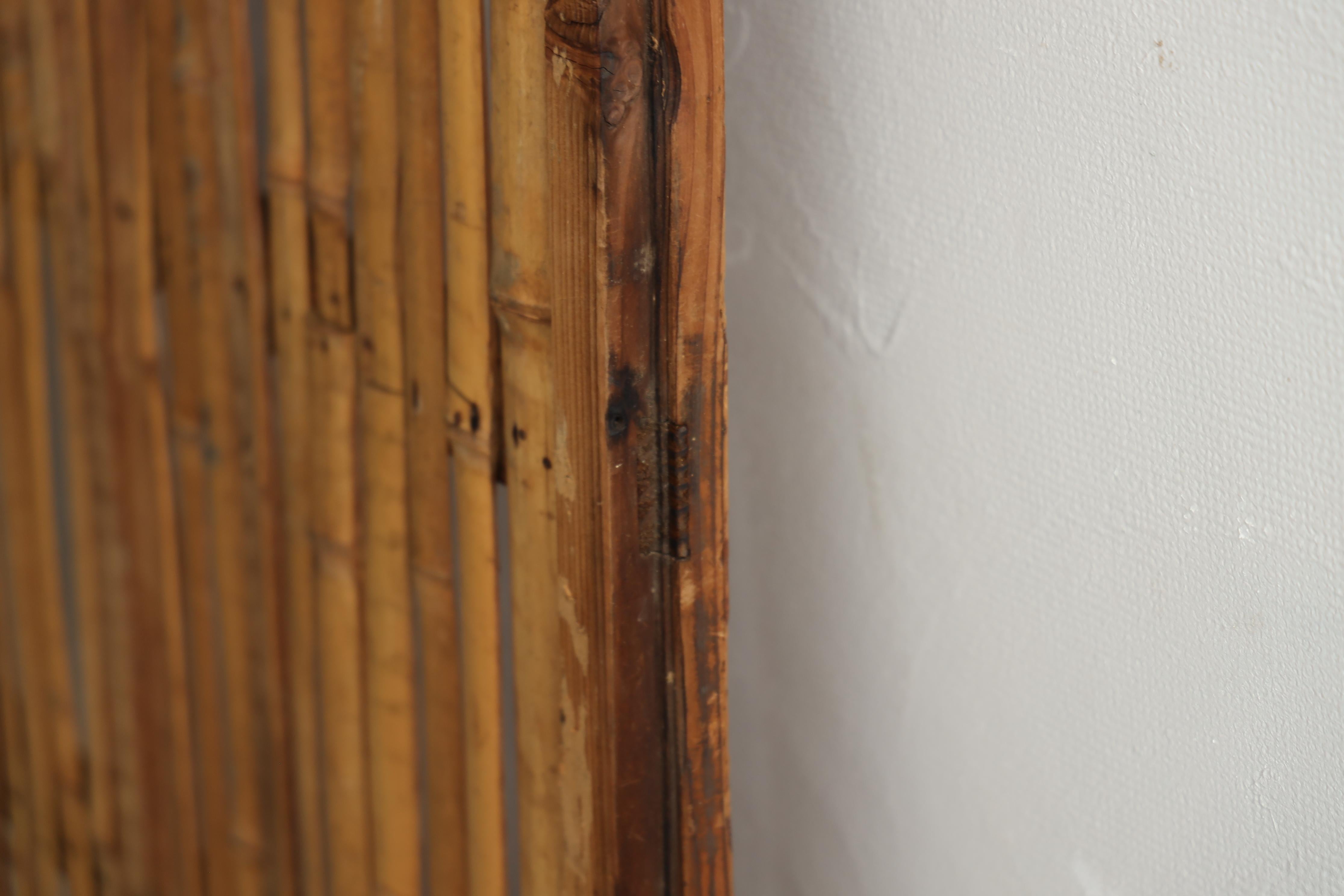 Porte coulissante japonaise ancienne en bambou, Objects for Objects, Wabisabi Door（1） en vente 5