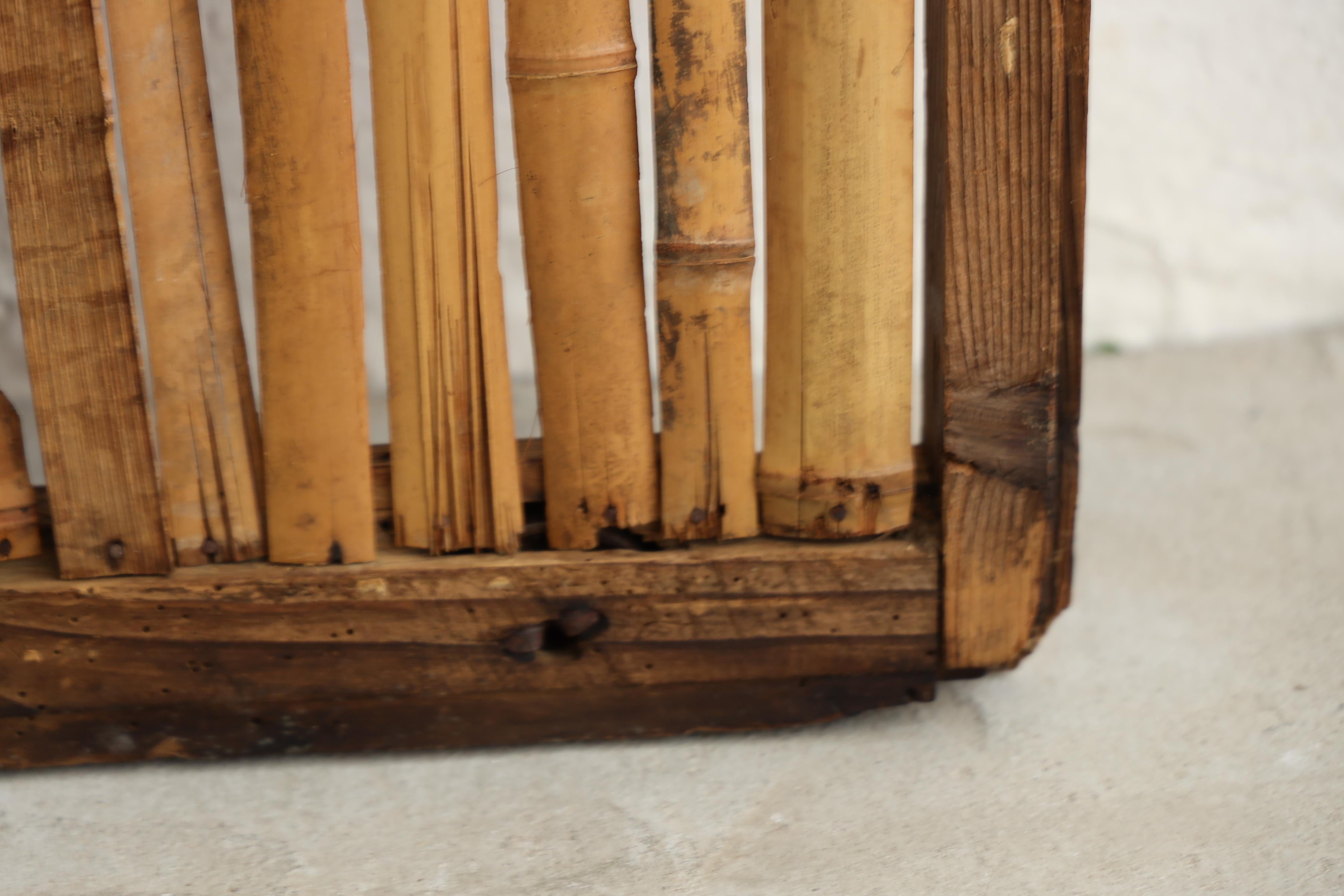 Porte coulissante japonaise ancienne en bambou, Objects for Objects, Wabisabi Door（1） en vente 6
