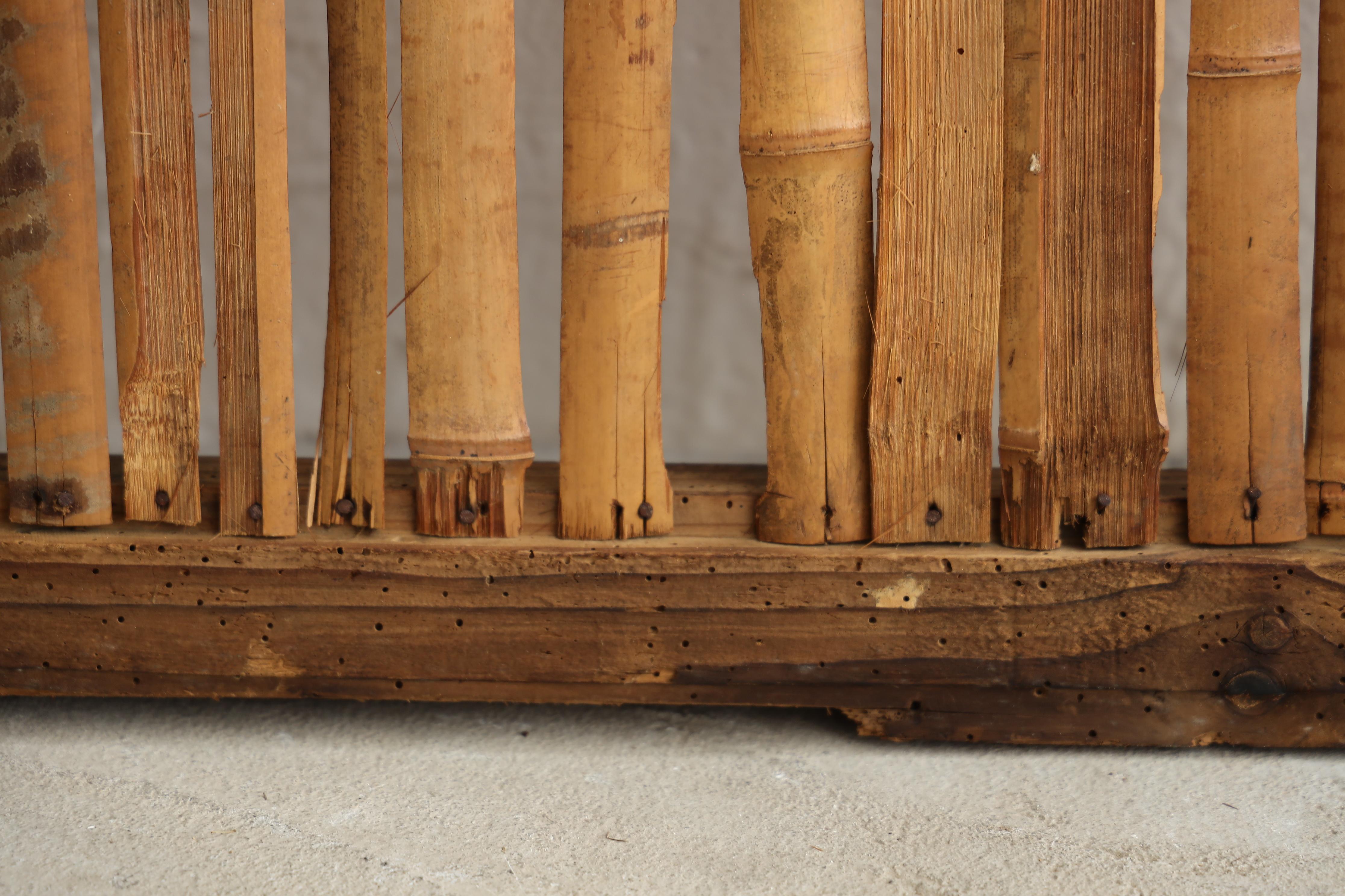 Porte coulissante japonaise ancienne en bambou, Objects for Objects, Wabisabi Door（1） en vente 7