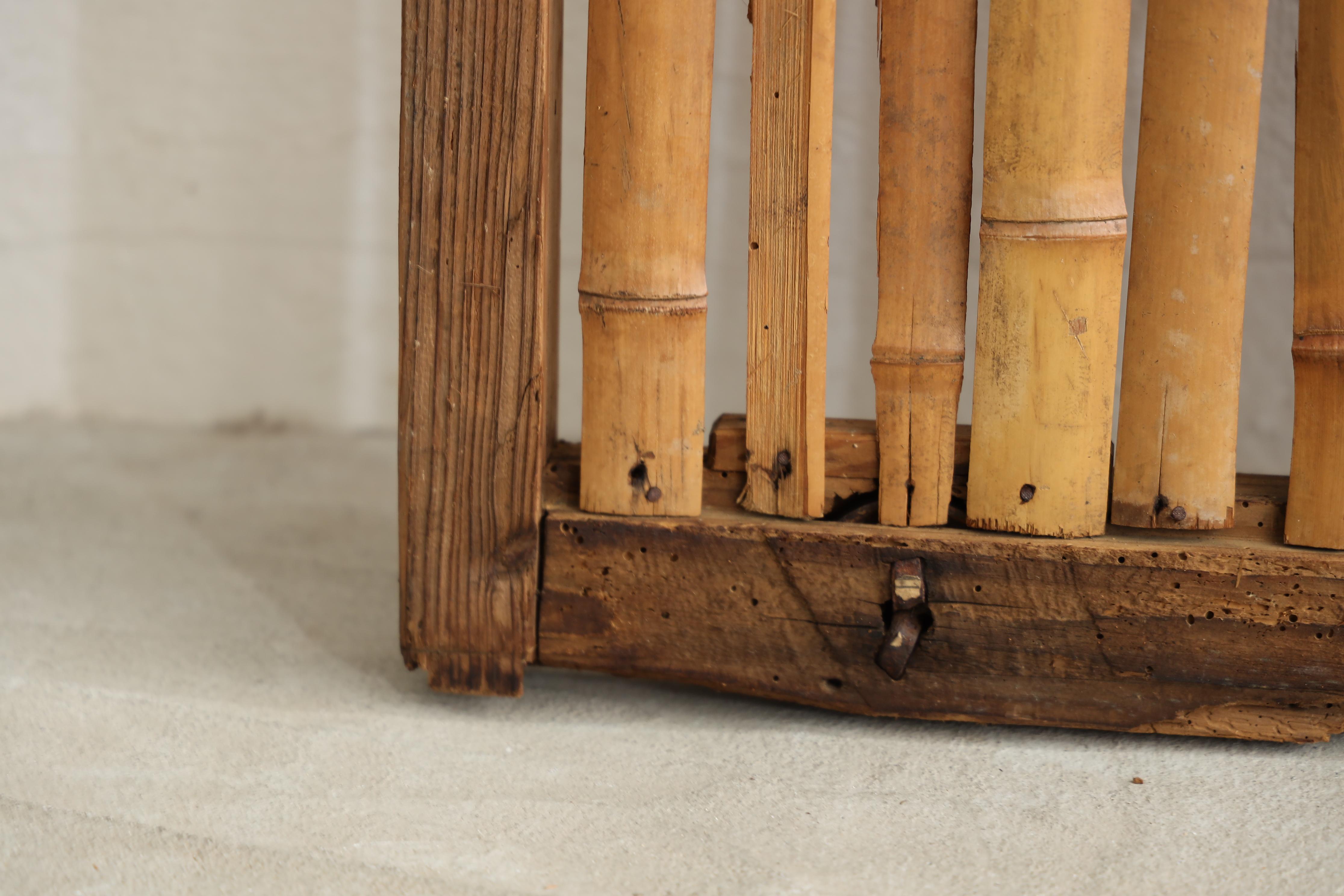 Porte coulissante japonaise ancienne en bambou, Objects for Objects, Wabisabi Door（1） en vente 8