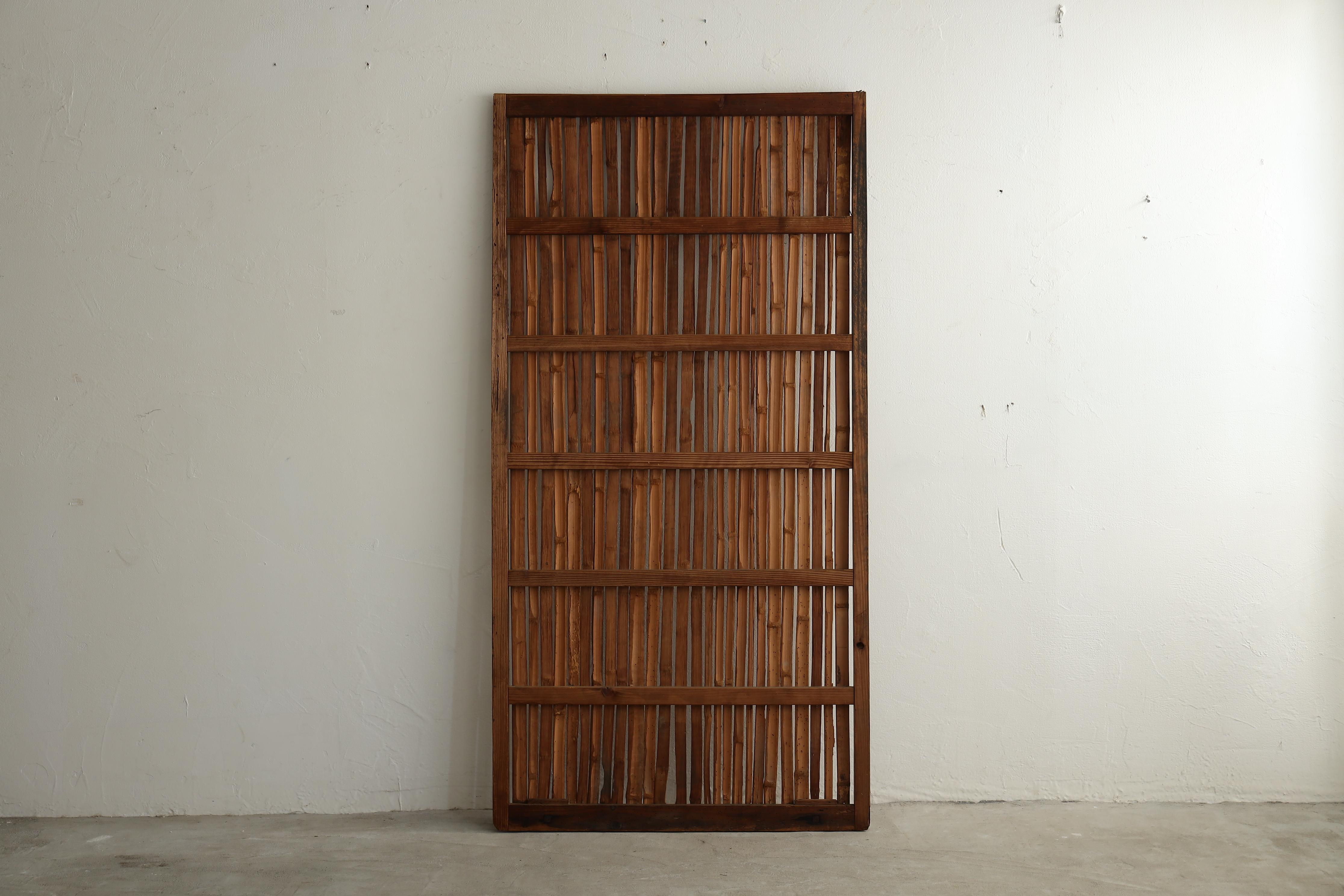 Porte coulissante japonaise ancienne en bambou, Objects for Objects, Wabisabi Door（1） en vente 9