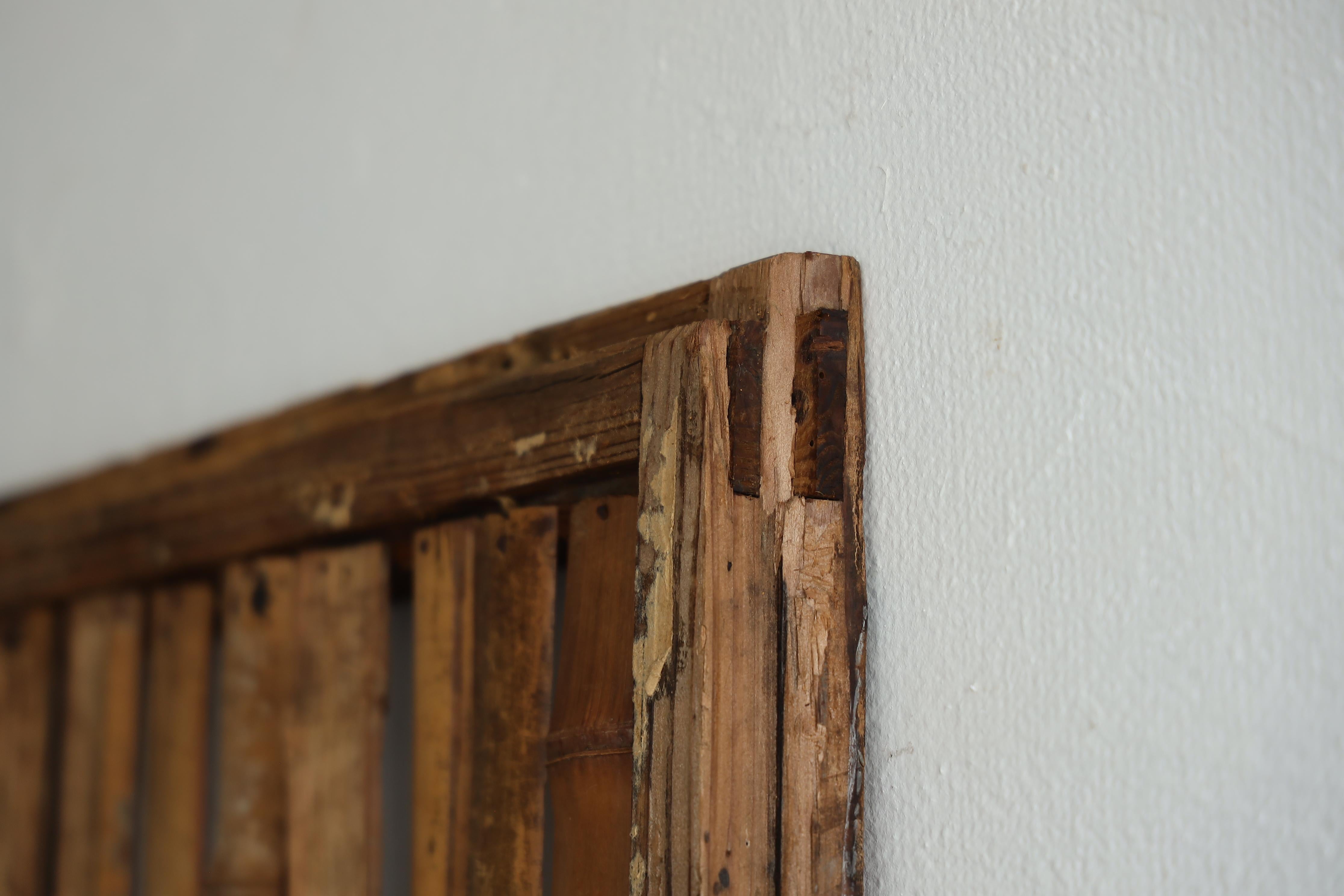 Porte coulissante japonaise ancienne en bambou, Objects for Objects, Wabisabi Door（4） en vente 5