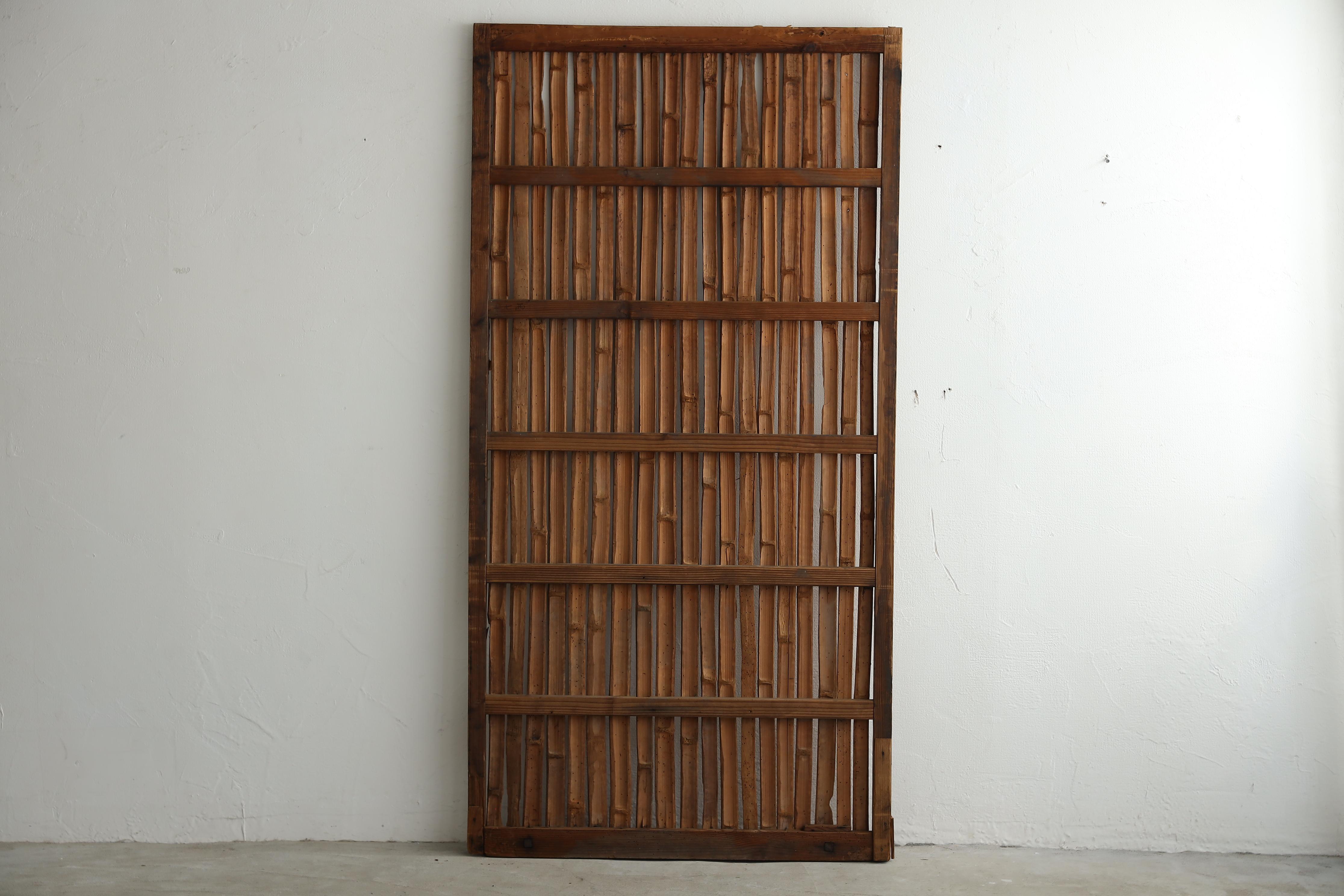 Porte coulissante japonaise ancienne en bambou, Objects for Objects, Wabisabi Door（4） en vente 7