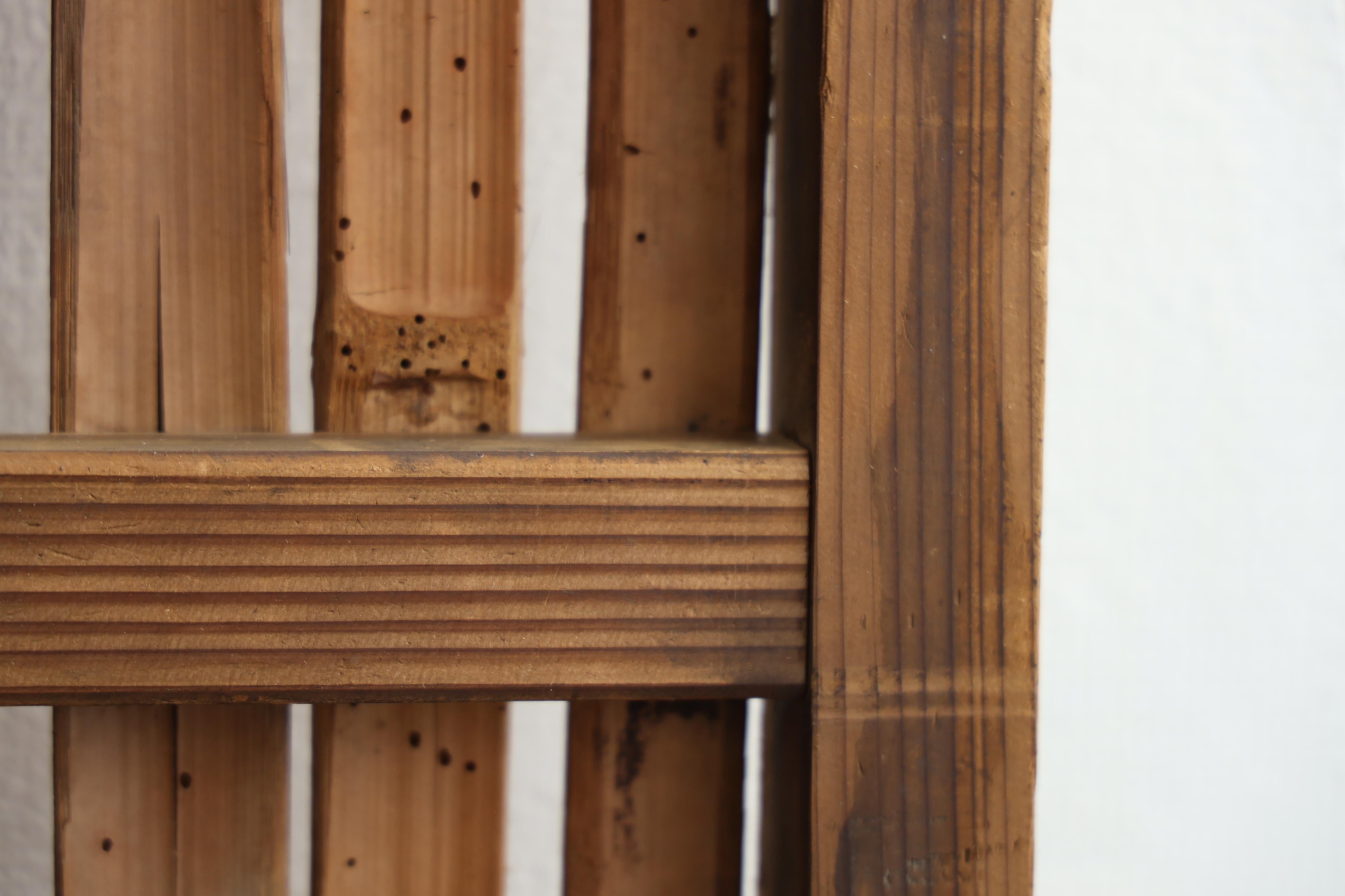 Porte coulissante japonaise ancienne en bambou, Objects for Objects, Wabisabi Door（4） en vente 11