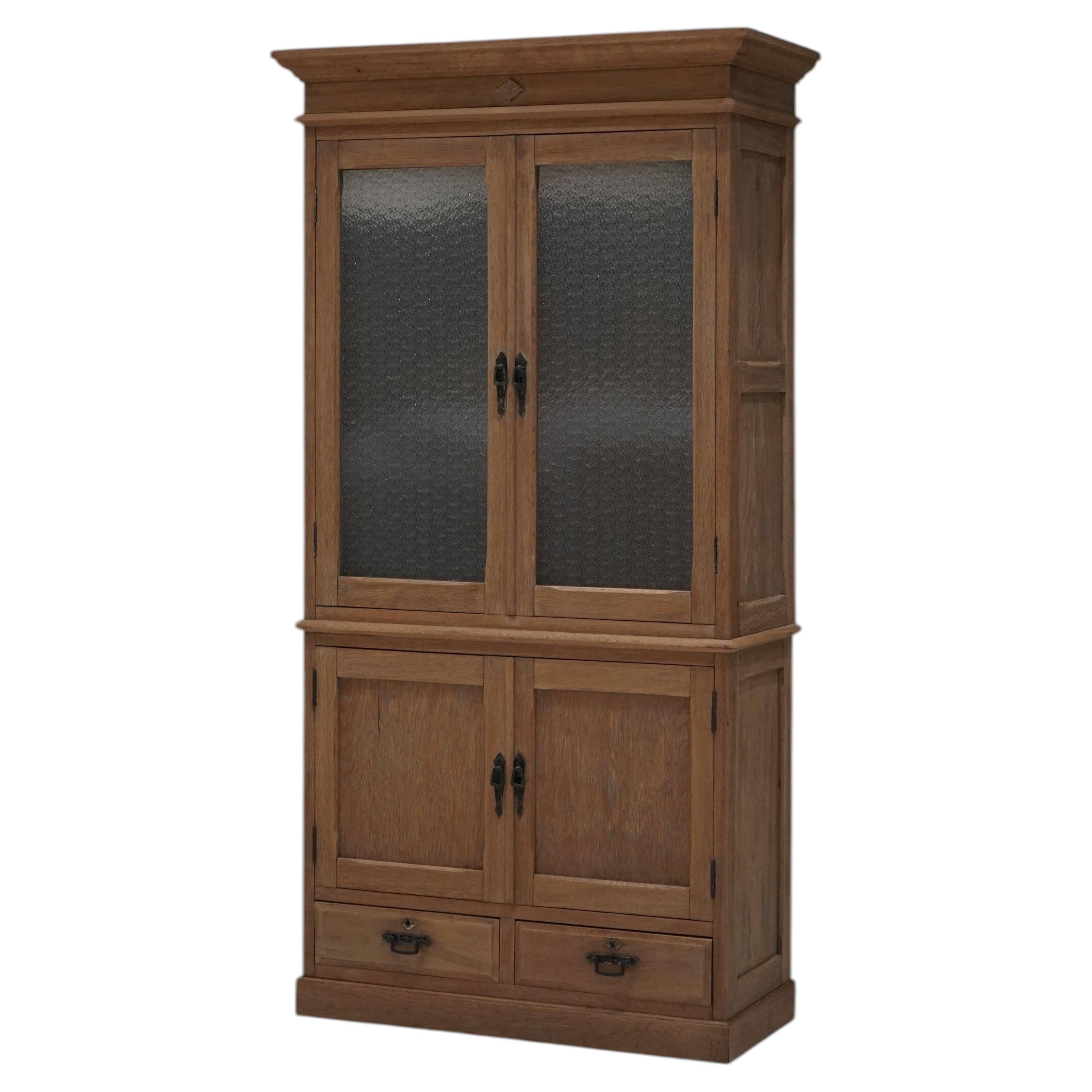 Japanese Antique Beech Storage Cabinet, 1930s–1950s, Japandi