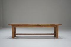 Japanese Antique Ash Wood Bench, 1950s - Japandi Wabi-Sabi