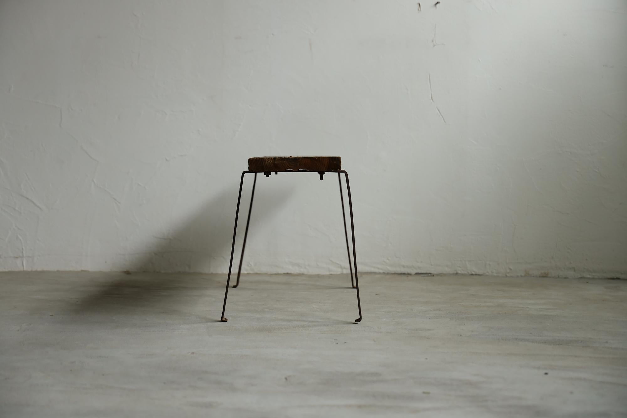 Banc japonais ancien, banc en bois japonais primitif, Wabi-Sabi en vente 4