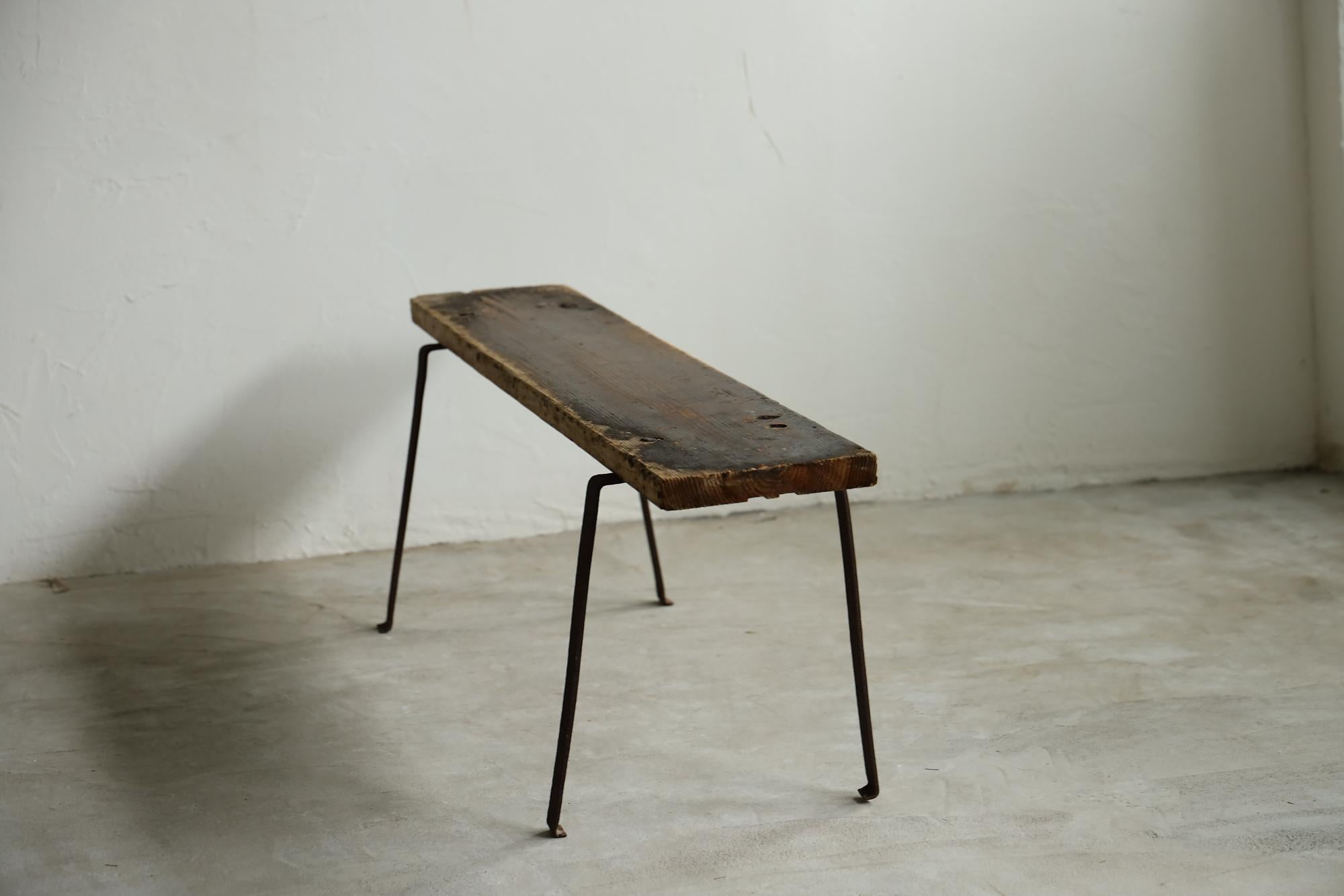 Banc japonais ancien, banc en bois japonais primitif, Wabi-Sabi en vente 5