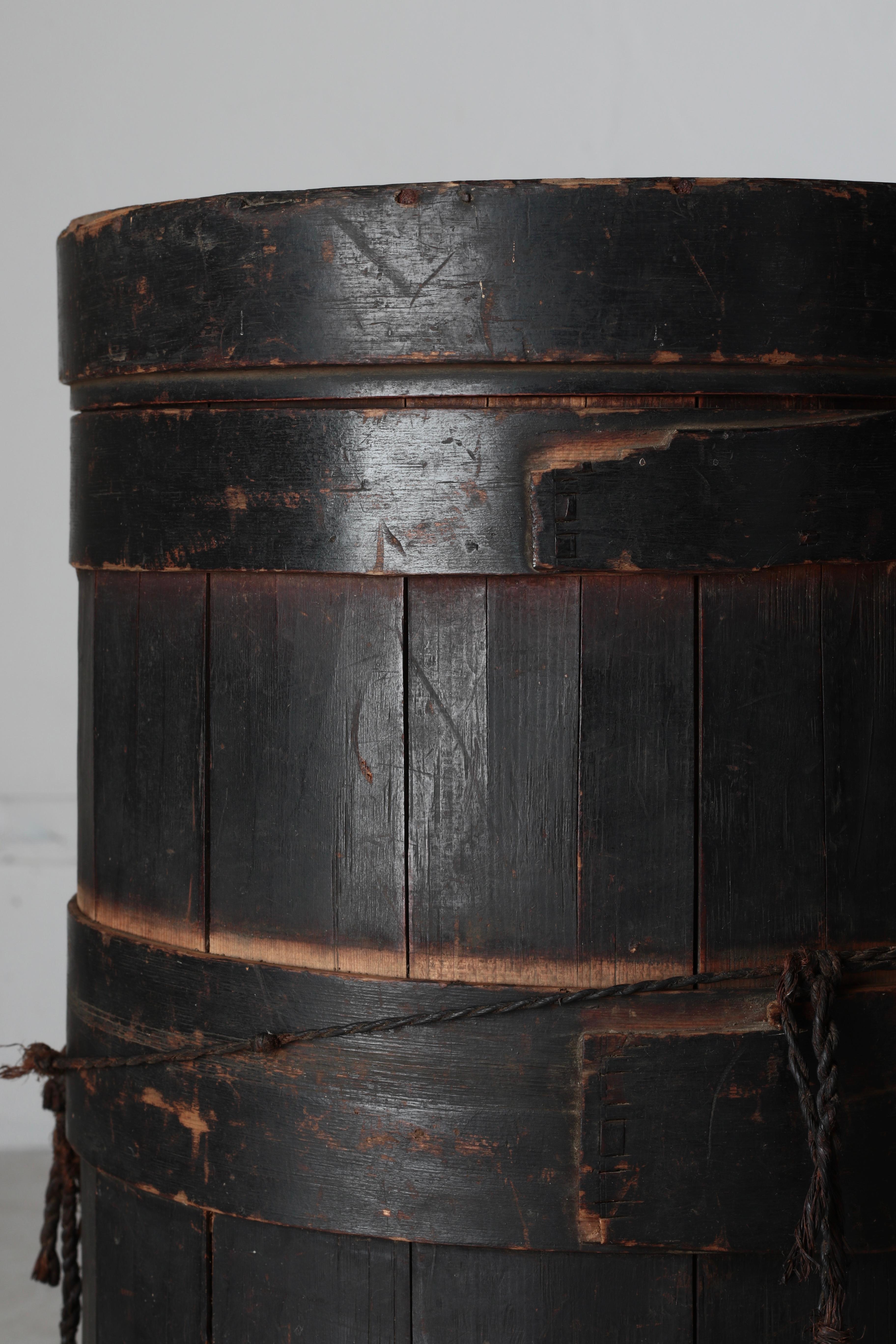 Woodwork Japanese Antique Bent-wooden Craft / Side Table / 1716-1736s / Wabi-sabi Mingei For Sale