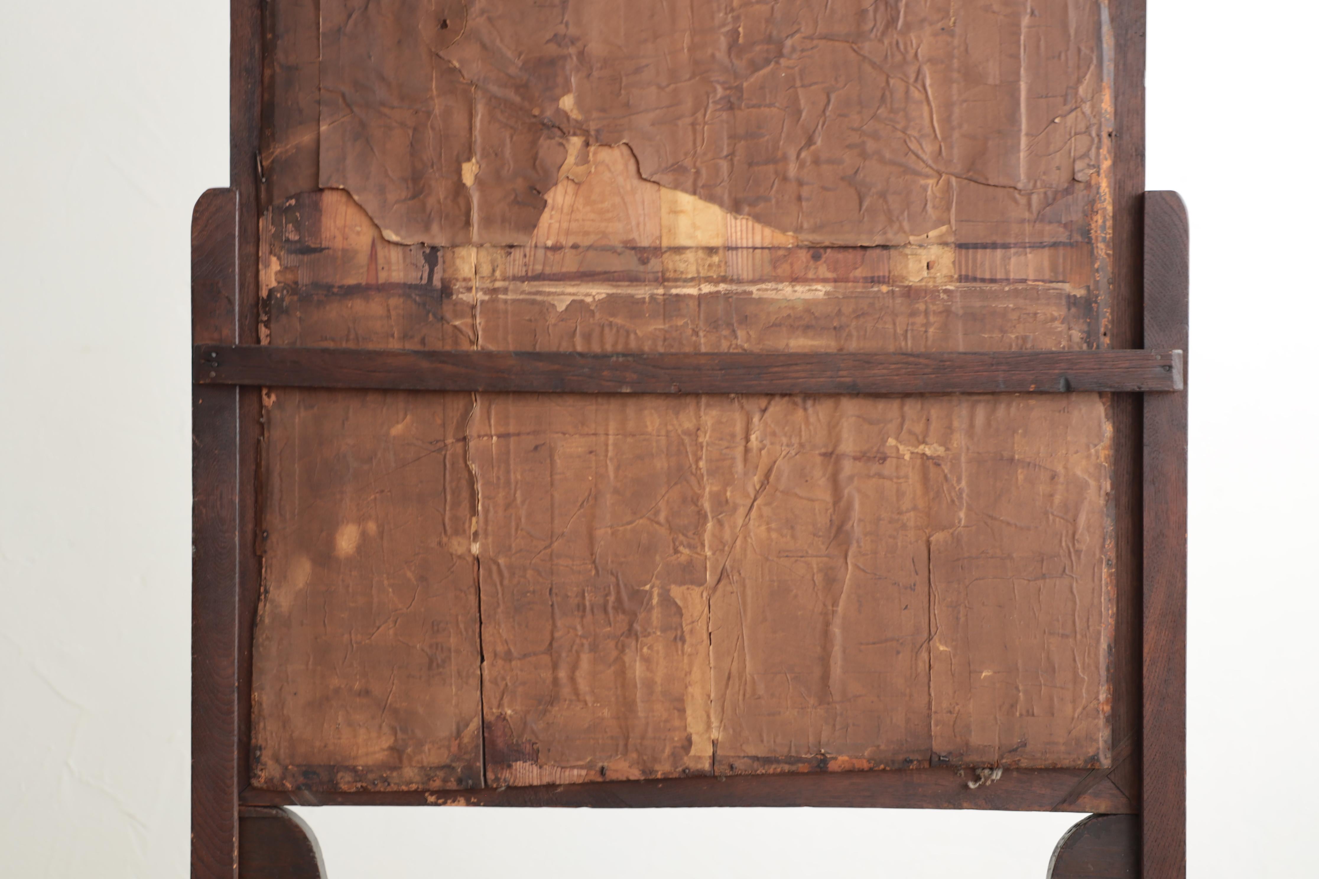 Grand miroir japonais ancien, miroir ancien en pied en vente 3